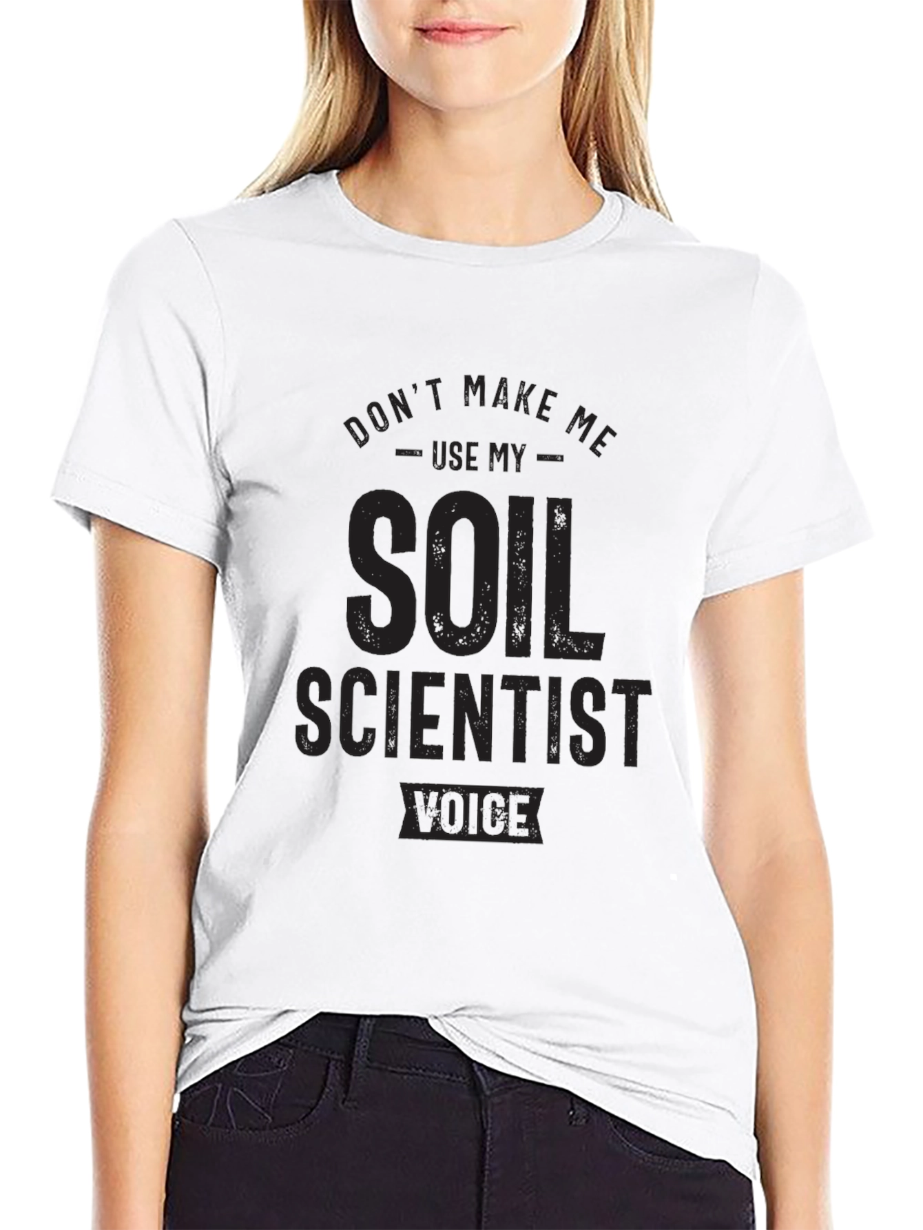 Black Soil Scientist Voice T-Shirt - Black Novelty Tee view 9
