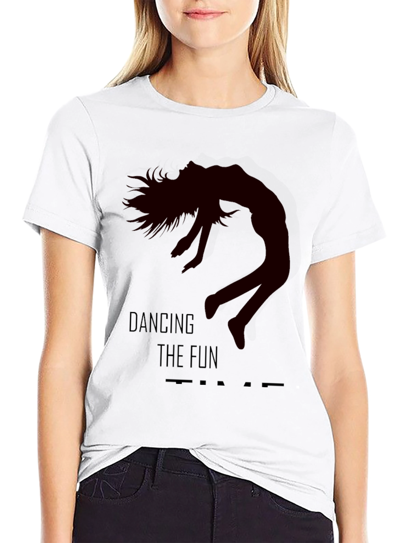 Black Dancing the Fun Time T-Shirt view 9