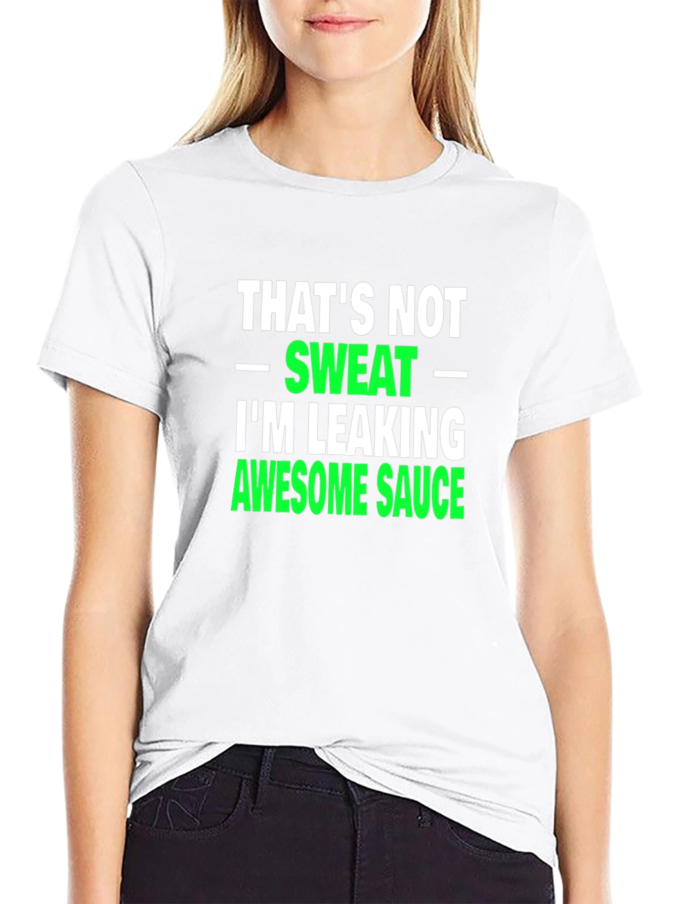 Black Awesome Sauce T-Shirt - Funny Novelty Tee view 9