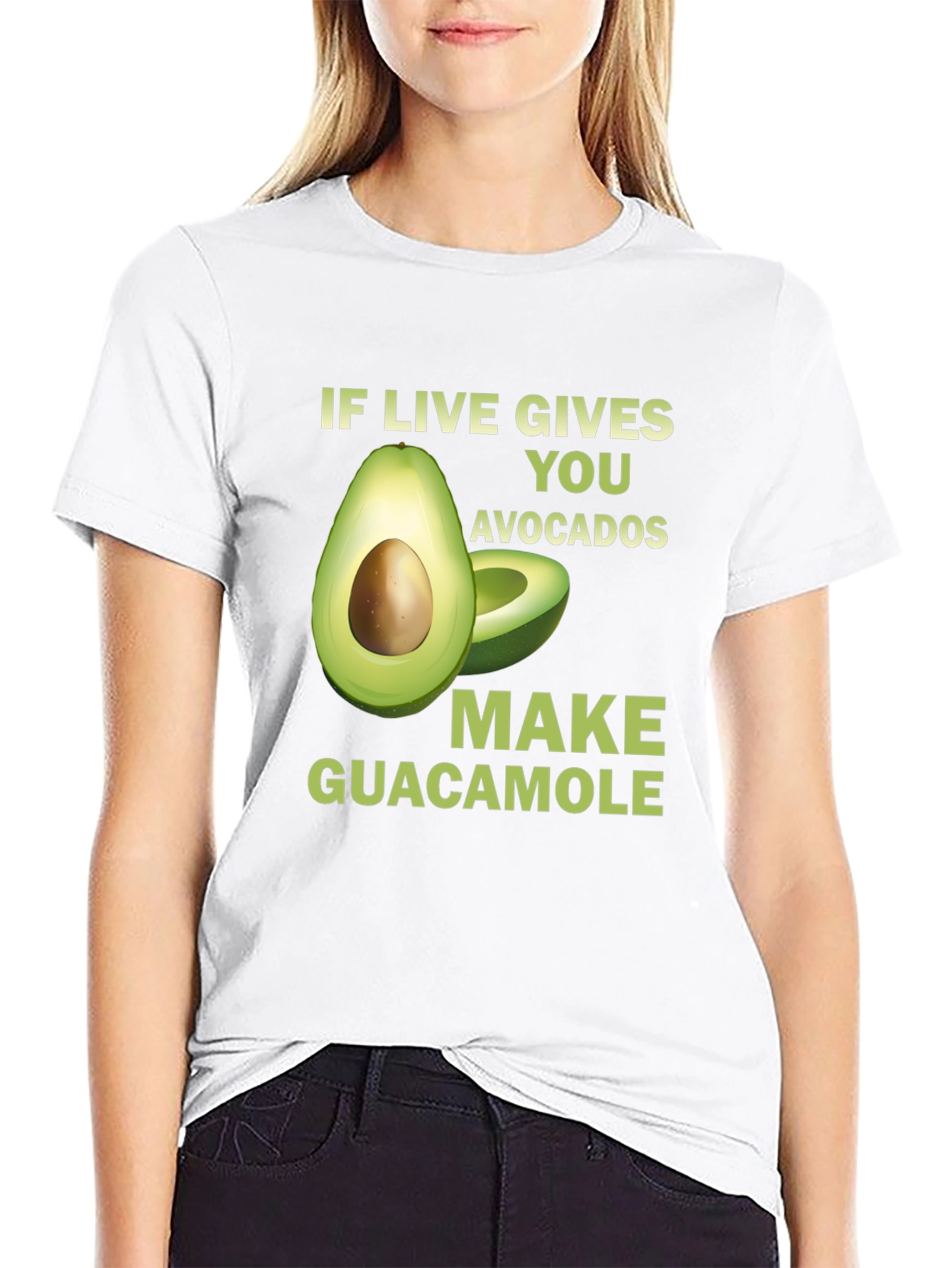 Black Avocado Guacamole Graphic Tee - Funny Foodie T-Shirt view 9