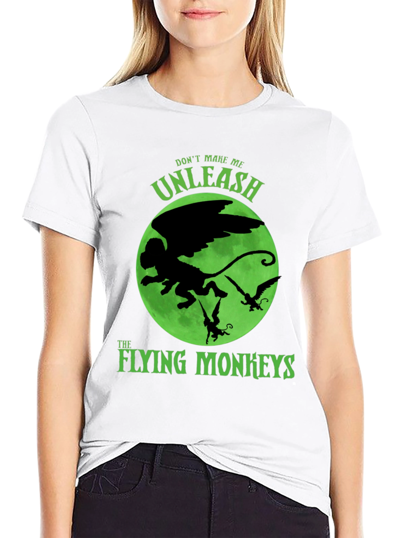 Black Flying Monkeys Graphic T-Shirt view 9