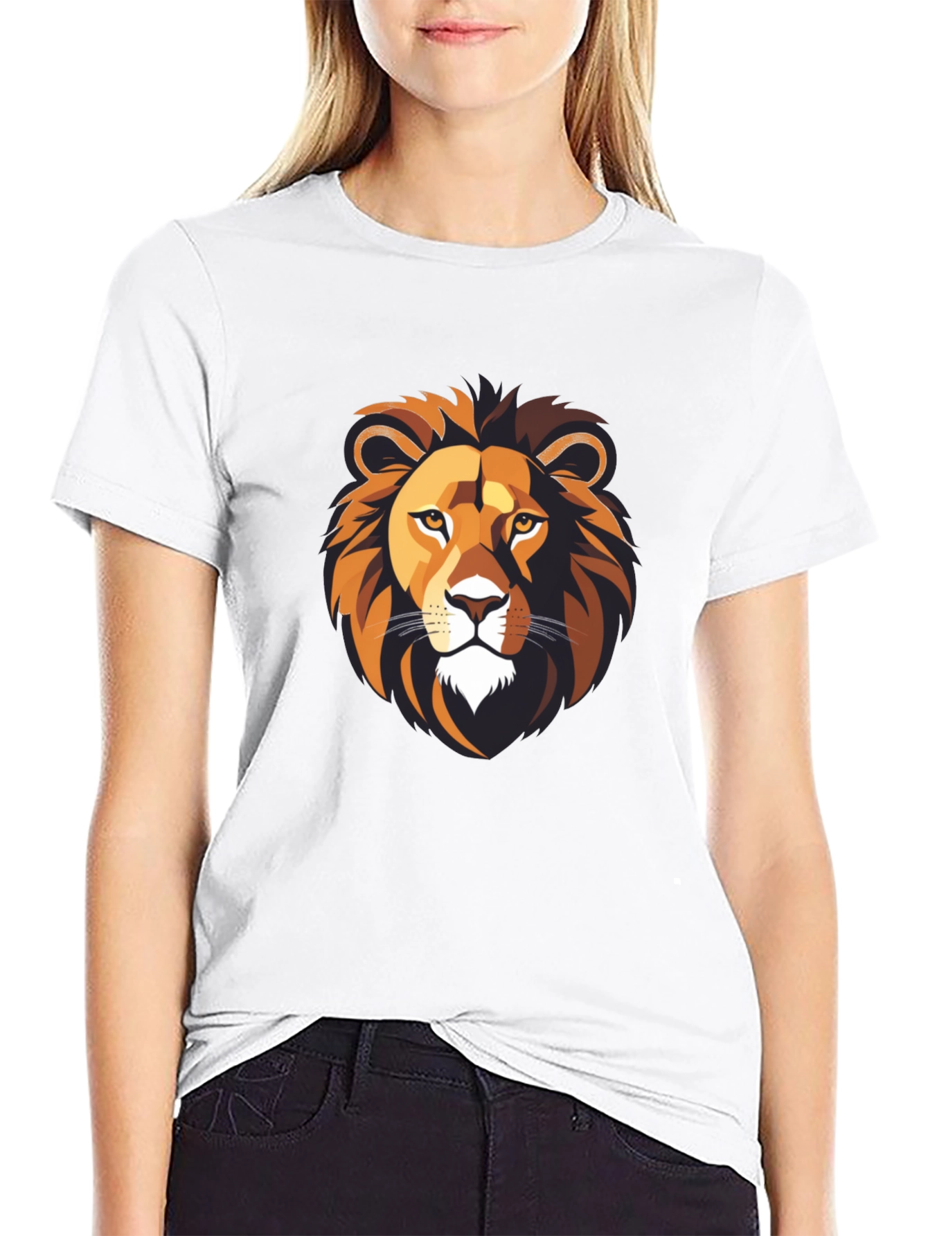 Black Lion Graphic Black T-Shirt - Bold Style view 9