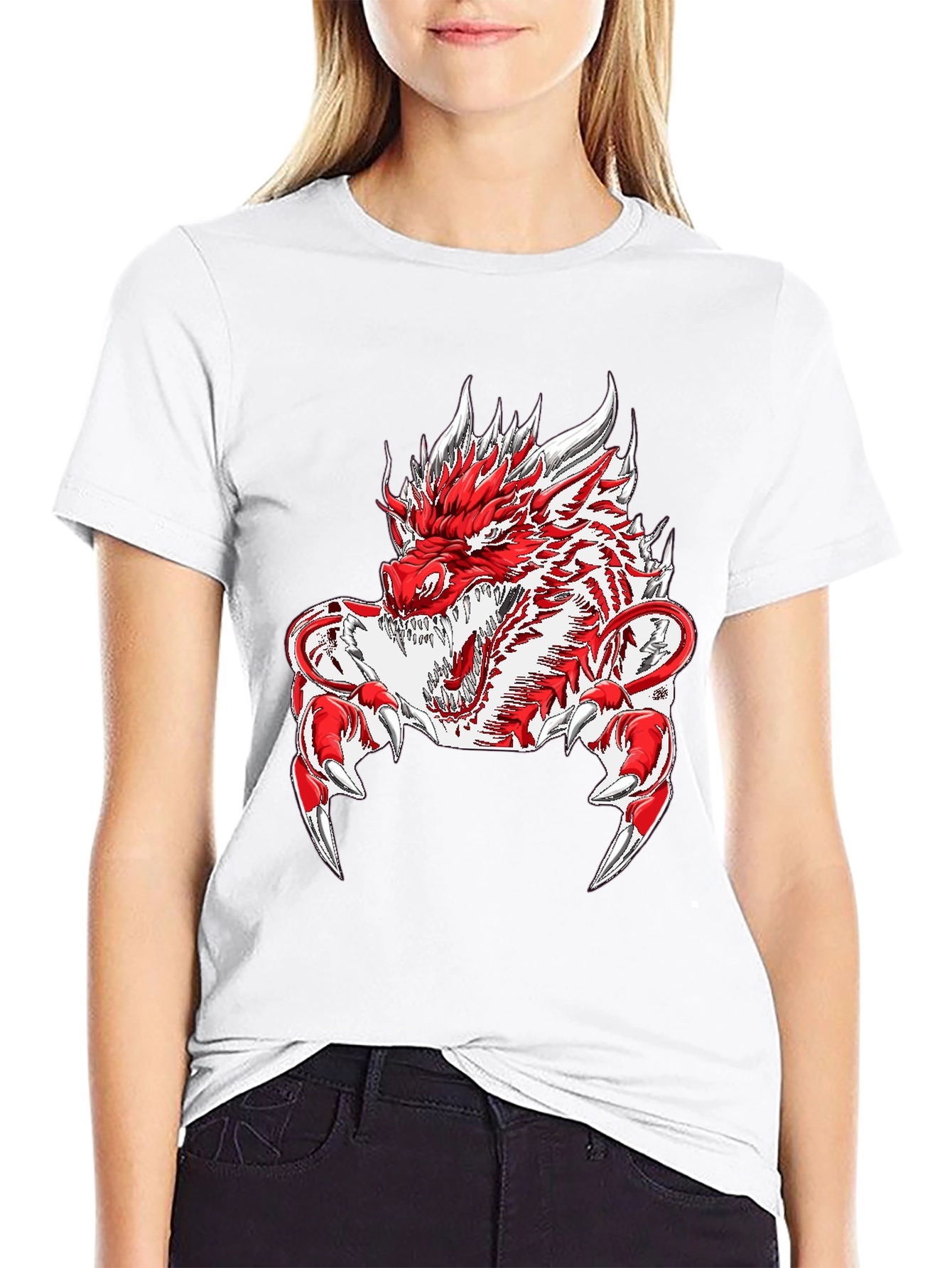 Black Dragon Graphic Tee - Men's Black T-Shirt view 9