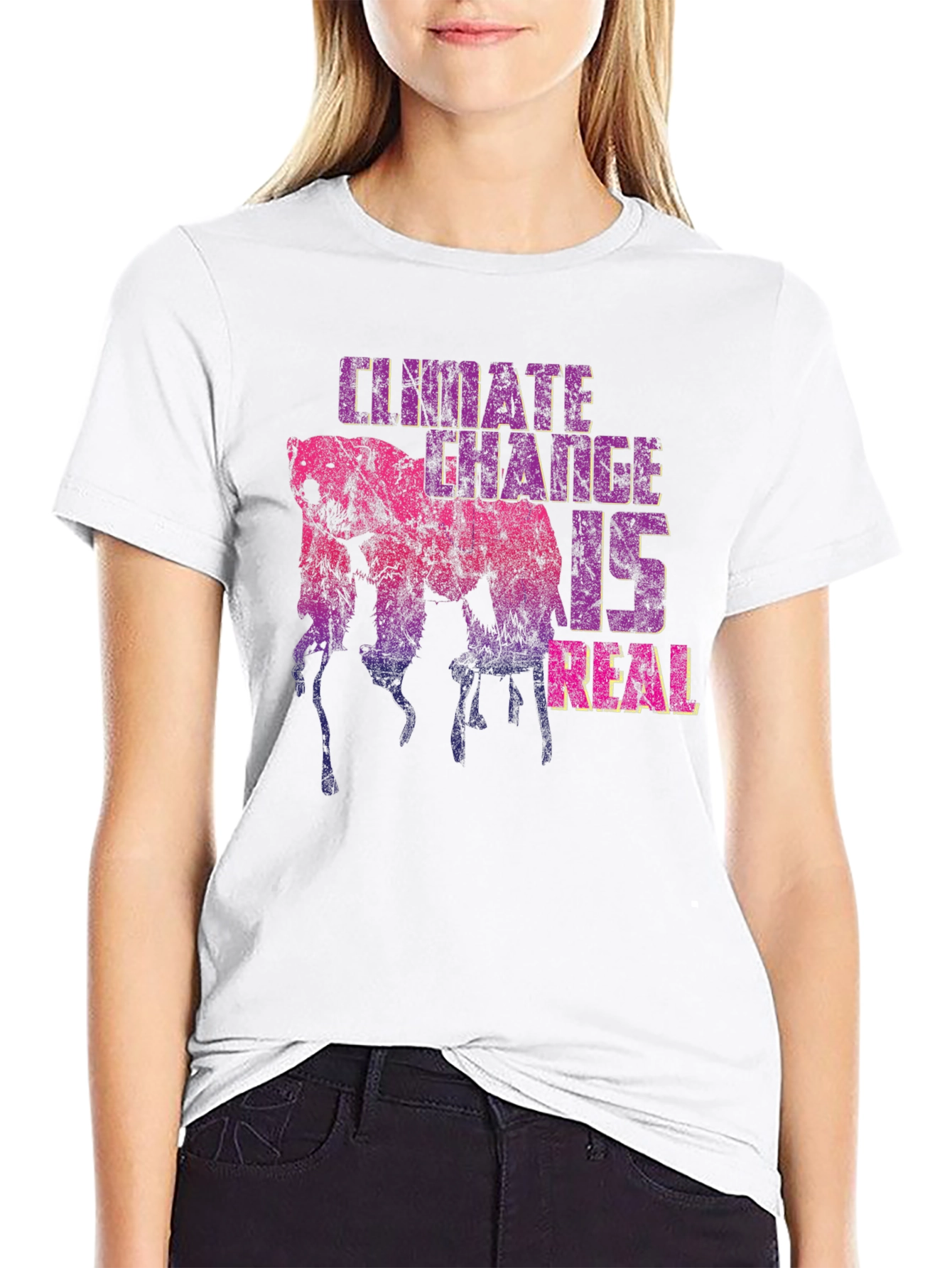 Black Climate Change Awareness Graphic Tee view 9