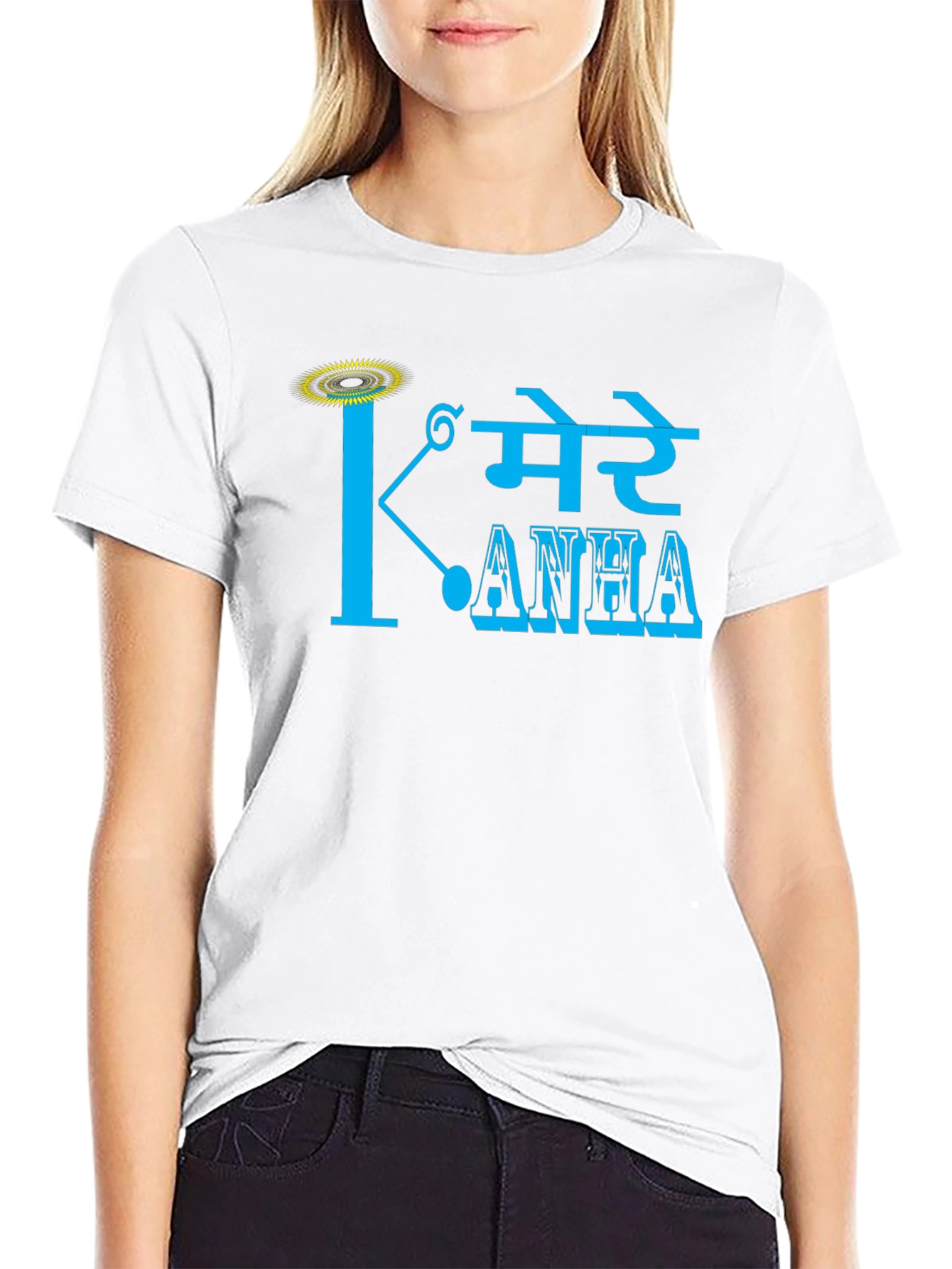 Black Mere Kanha Graphic Tee - Stylish Black T-Shirt view 9
