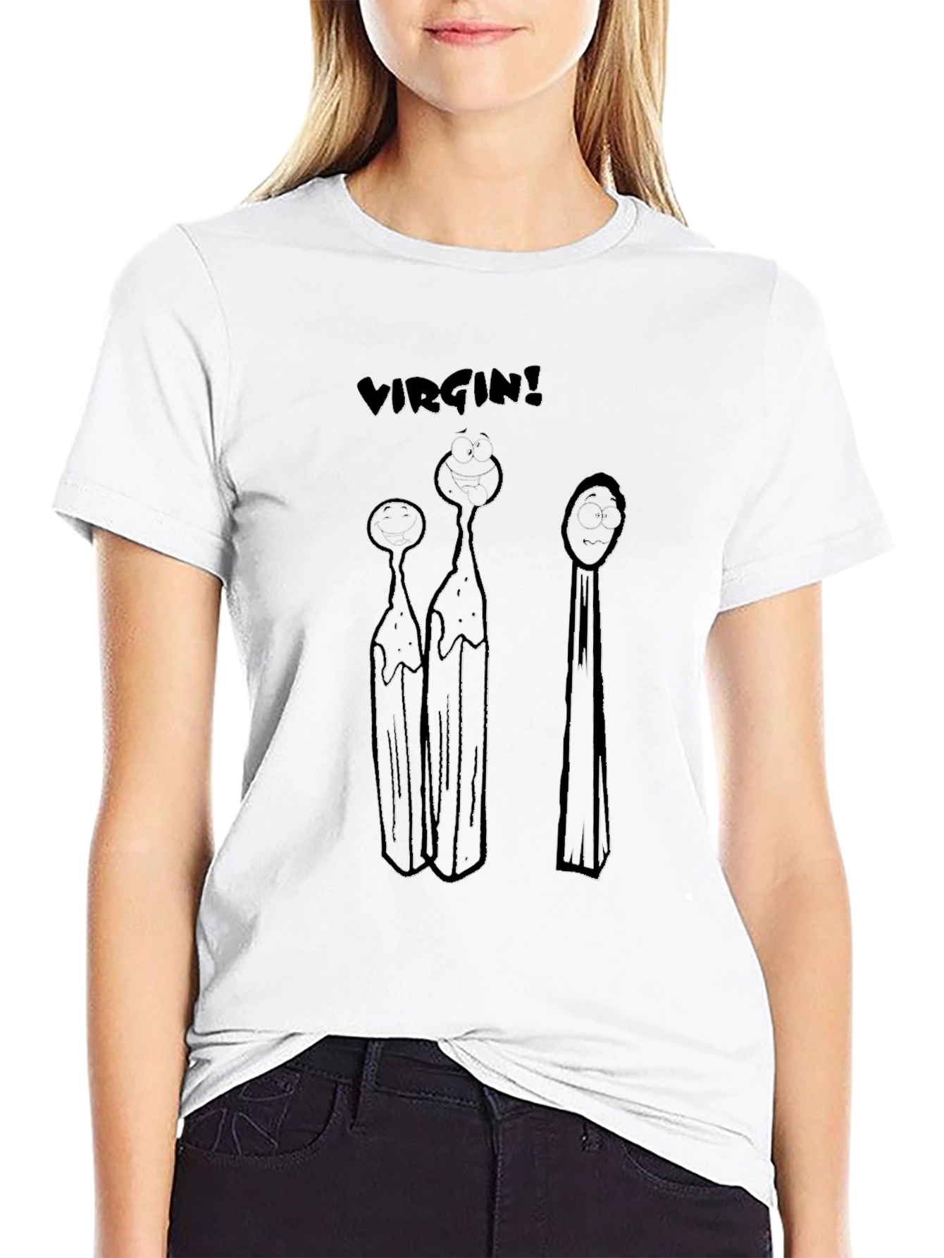 Black Virgin! Rick and Morty Inspired T-Shirt - Black view 9