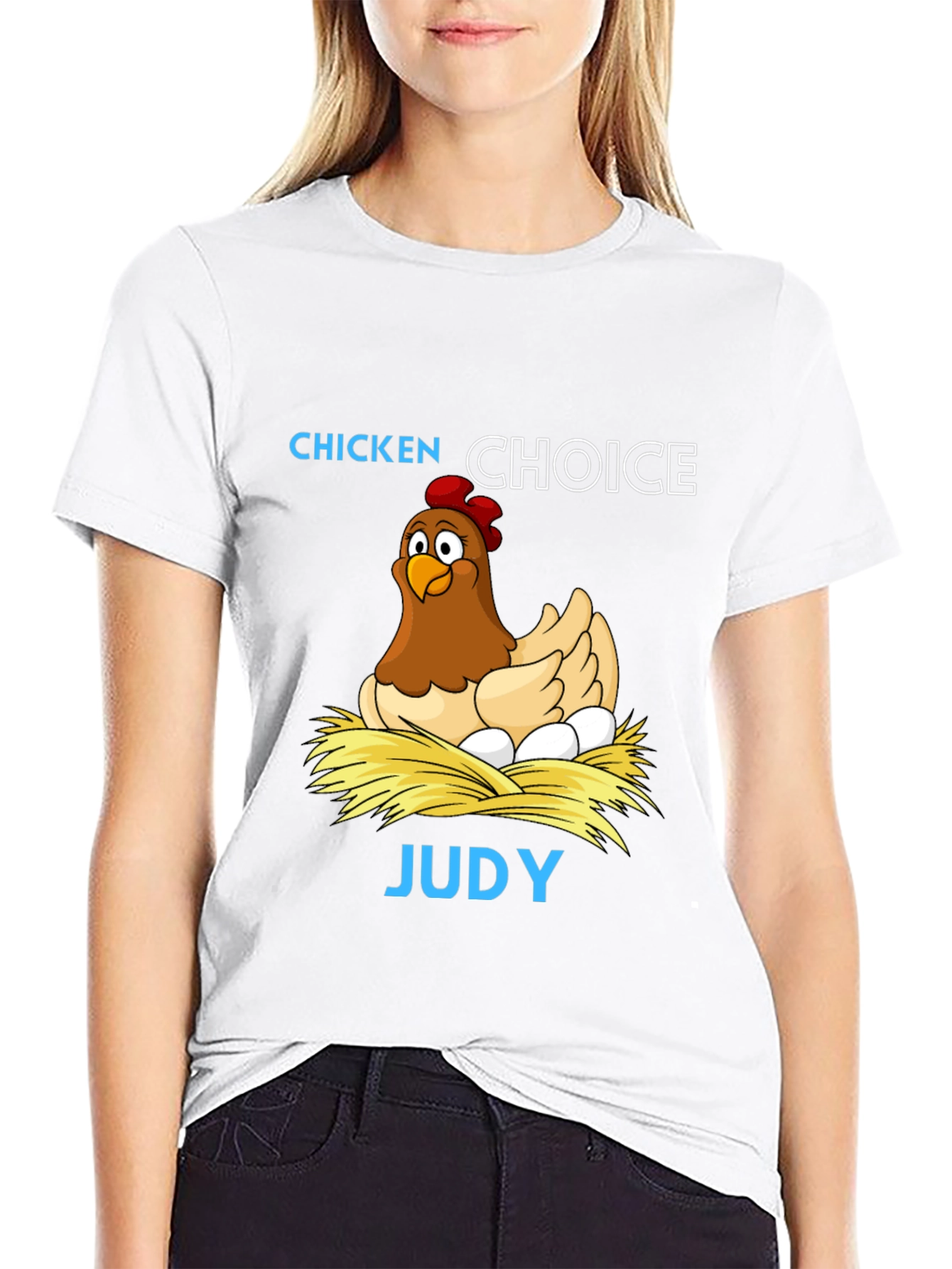 Black Chicken Choice Judy Graphic Tee view 9