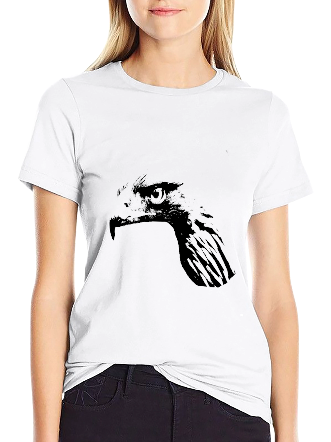 Black Men's Black Eagle Graphic T-Shirt view 9