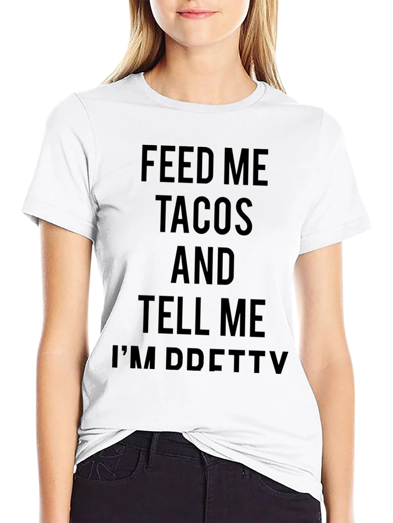 Black Feed Me Tacos Graphic Tee view 9