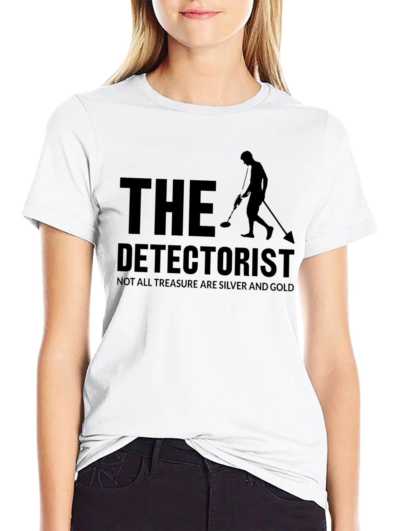 Black The Detectorist T-Shirt - Metal Detecting Apparel view 9