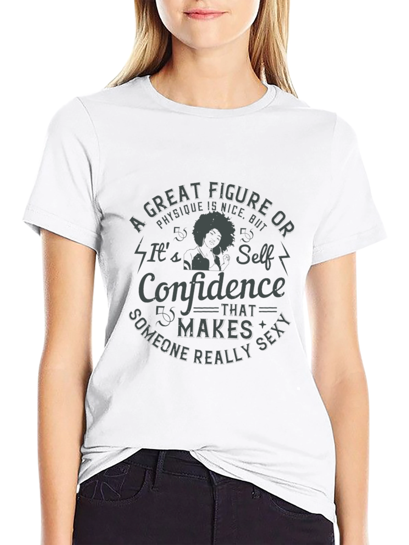 Black Confidence Makes Someone Sexy T-Shirt view 9