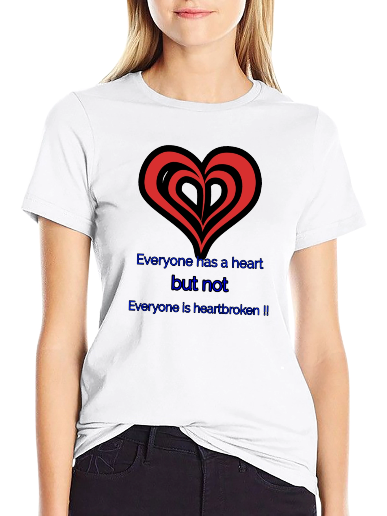 Black Heartbroken Graphic Tee - Black T-Shirt view 9