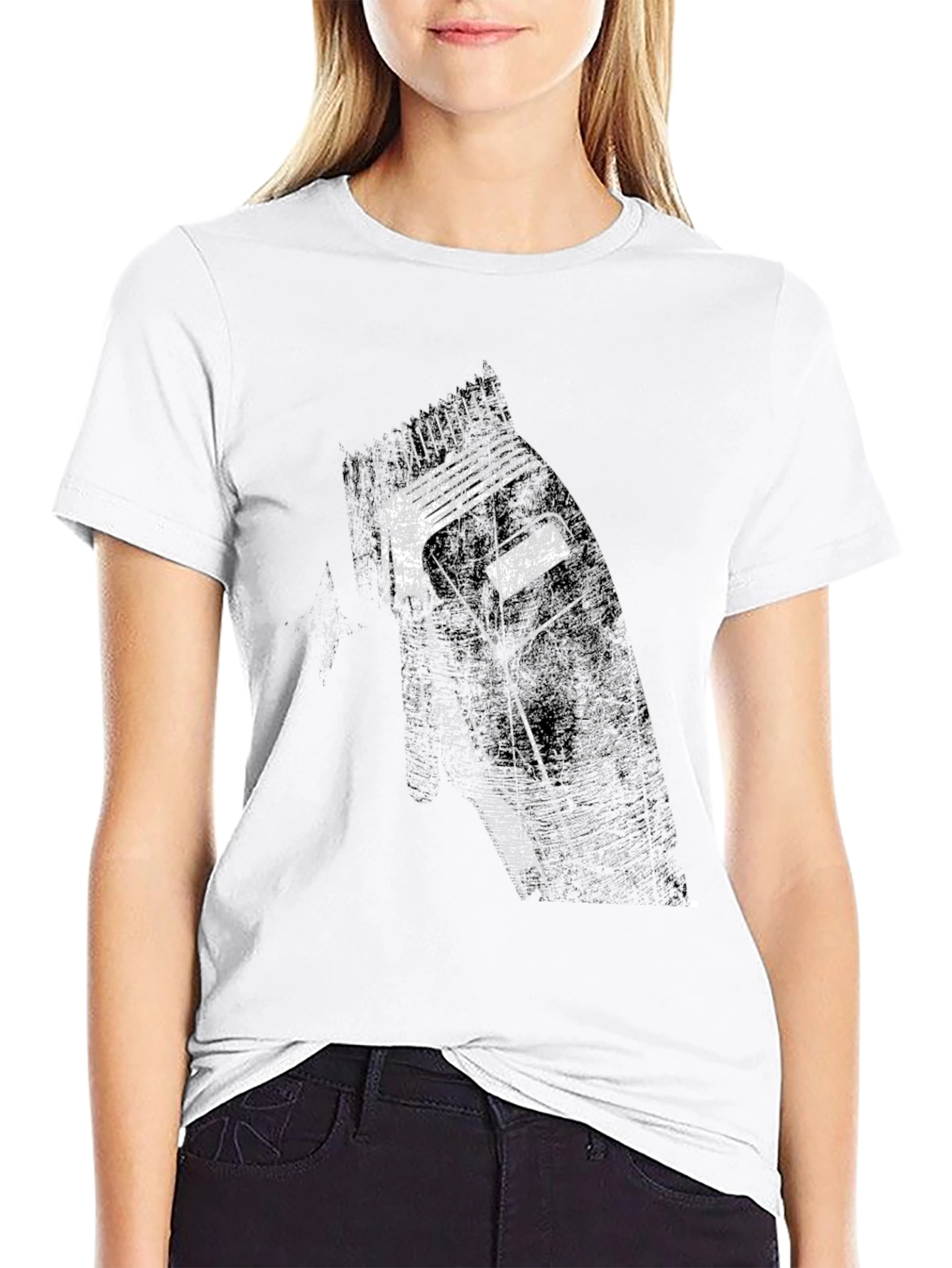 Black Graphic Barber Clipper Black T-Shirt view 9