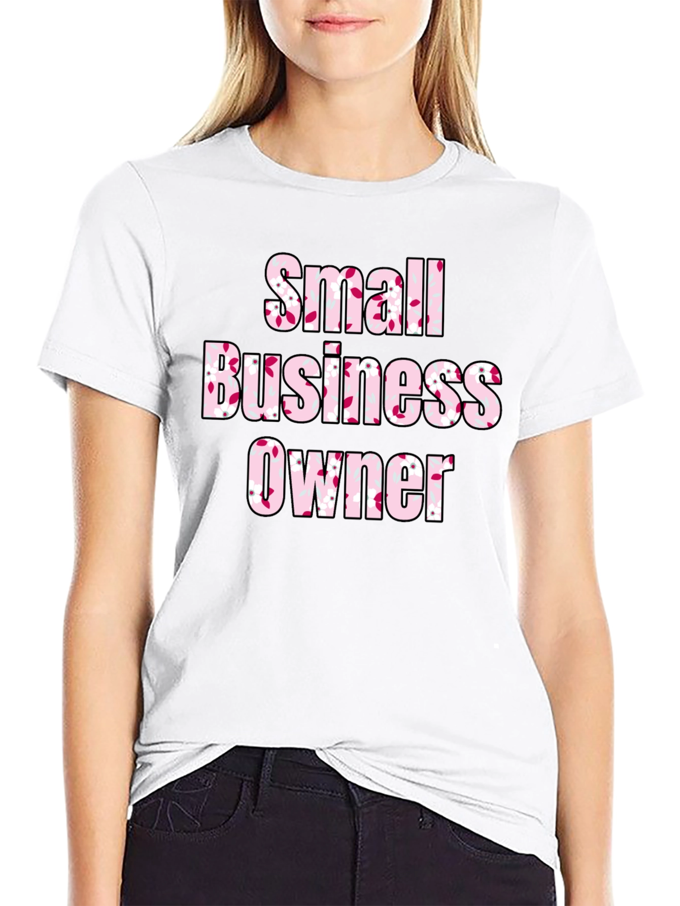 Small Business Owner Floral T-Shirt - 9