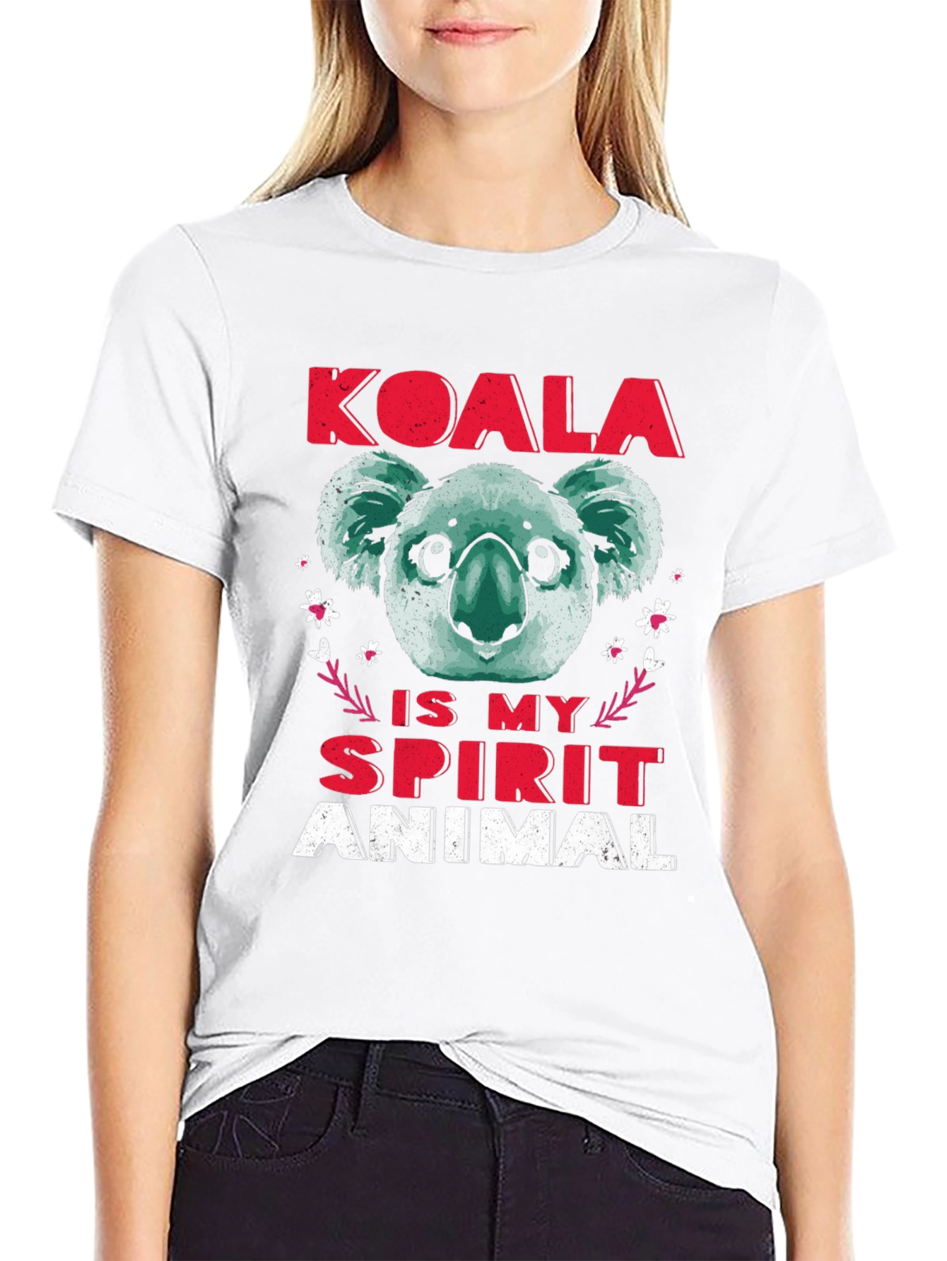 Black Koala Spirit Animal T-Shirt - Cute Graphic Tee view 9