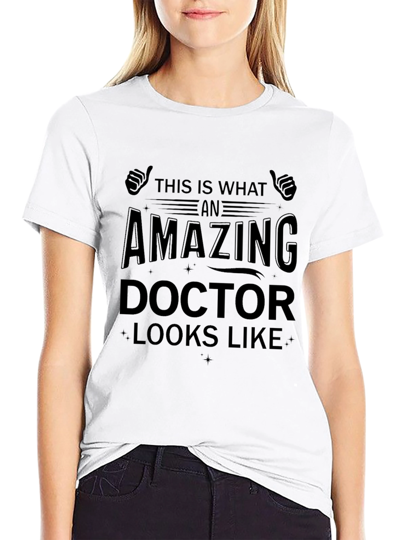 Black Amazing Doctor T-Shirt - Funny Medical Gift view 9
