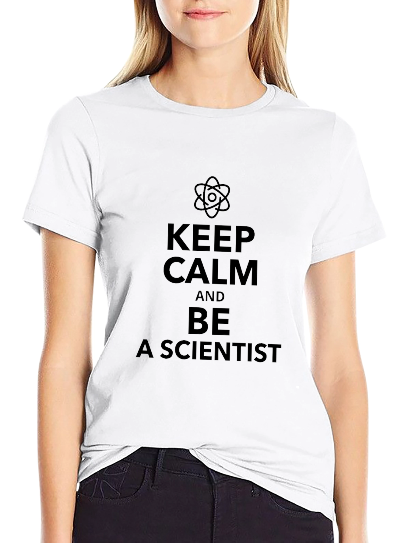 Black Keep Calm and Be A Scientist T-Shirt view 9