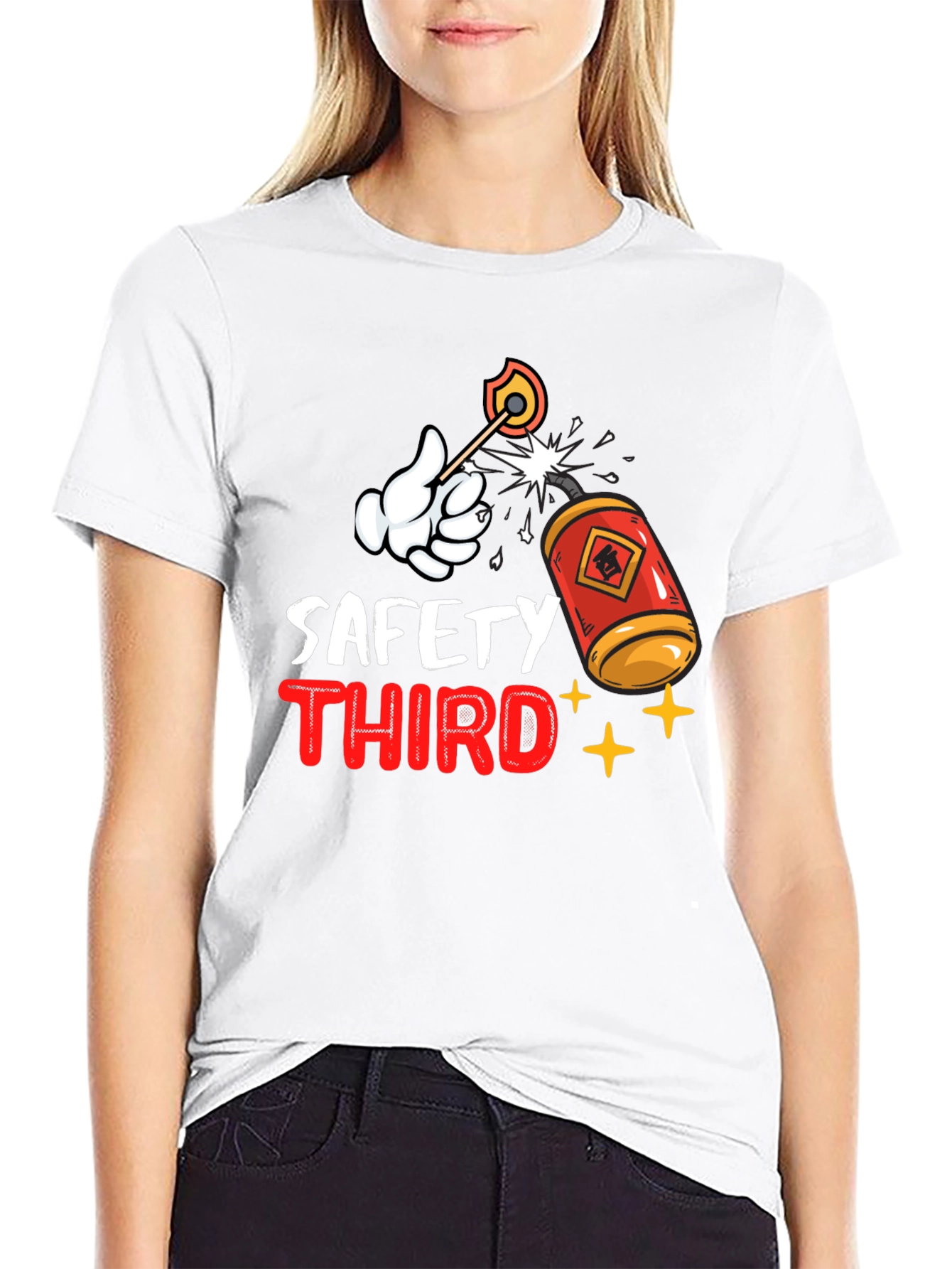 Black Safety Third Graphic T-Shirt view 9