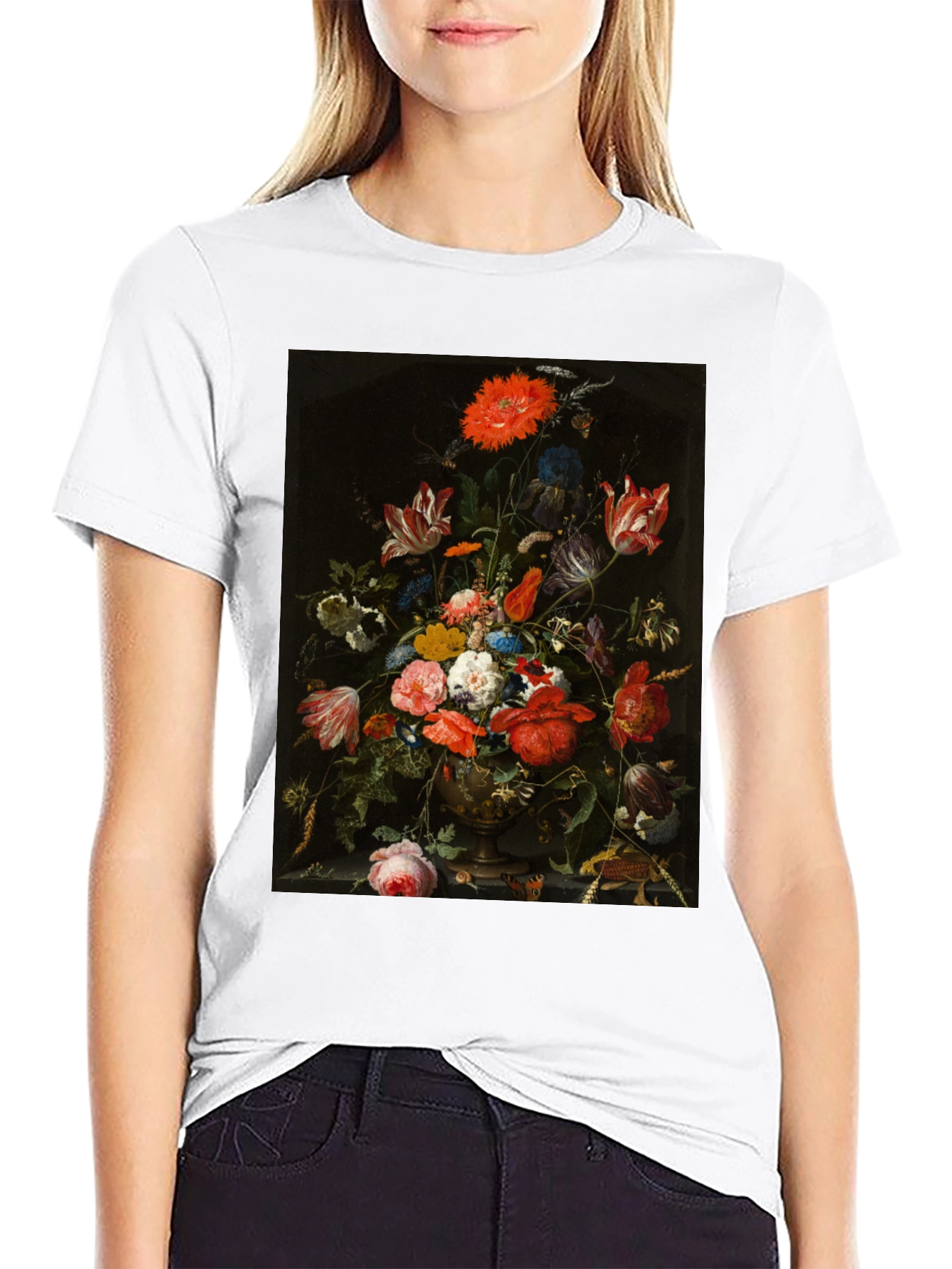 Floral Painting T-Shirt - Classic Art Tee - 9