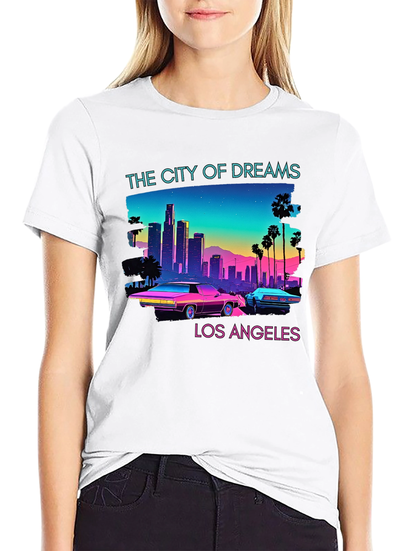 Retro Los Angeles Graphic T-Shirt - 9