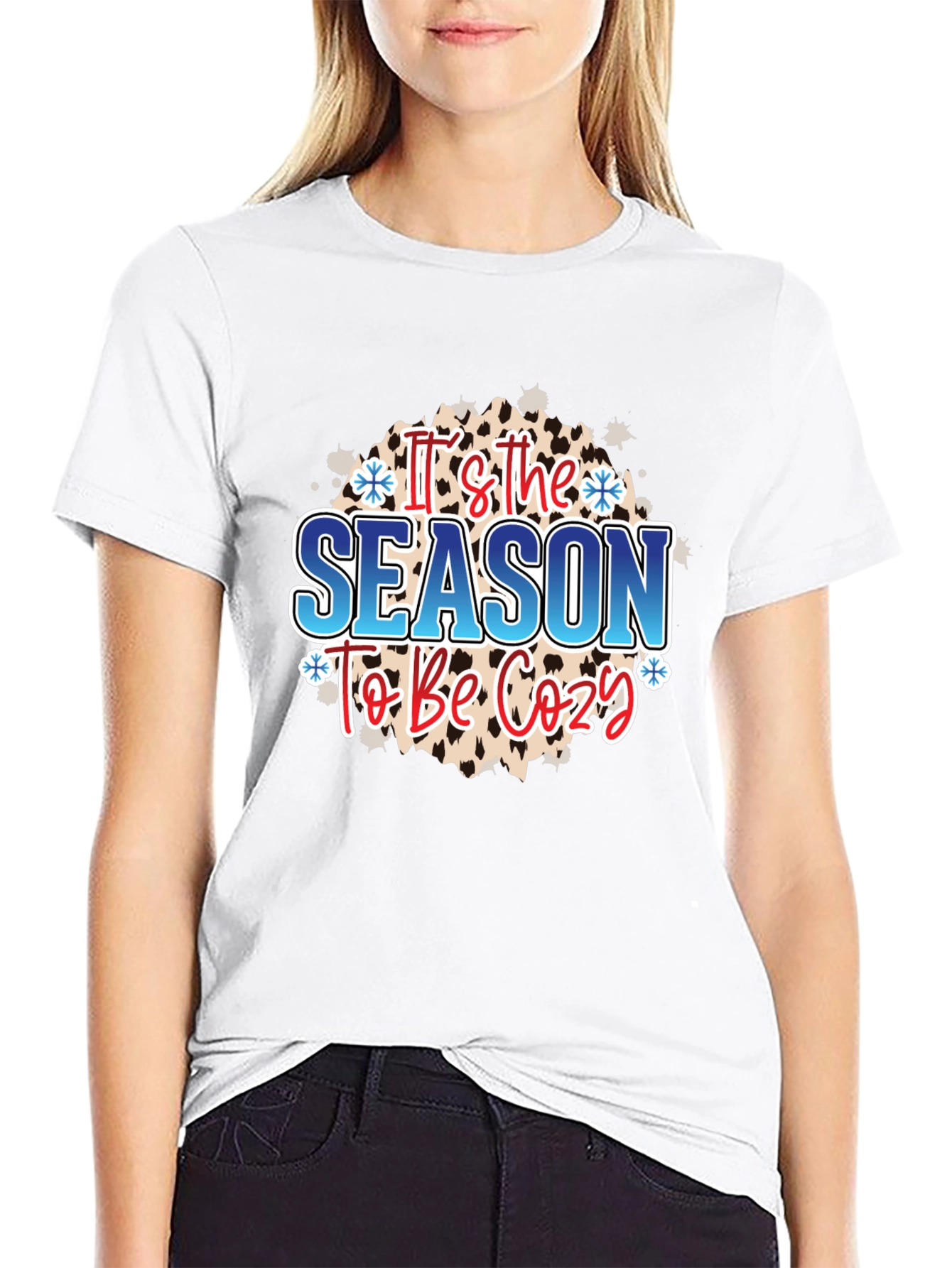 Black It's the Season to Be Cozy T-Shirt view 9