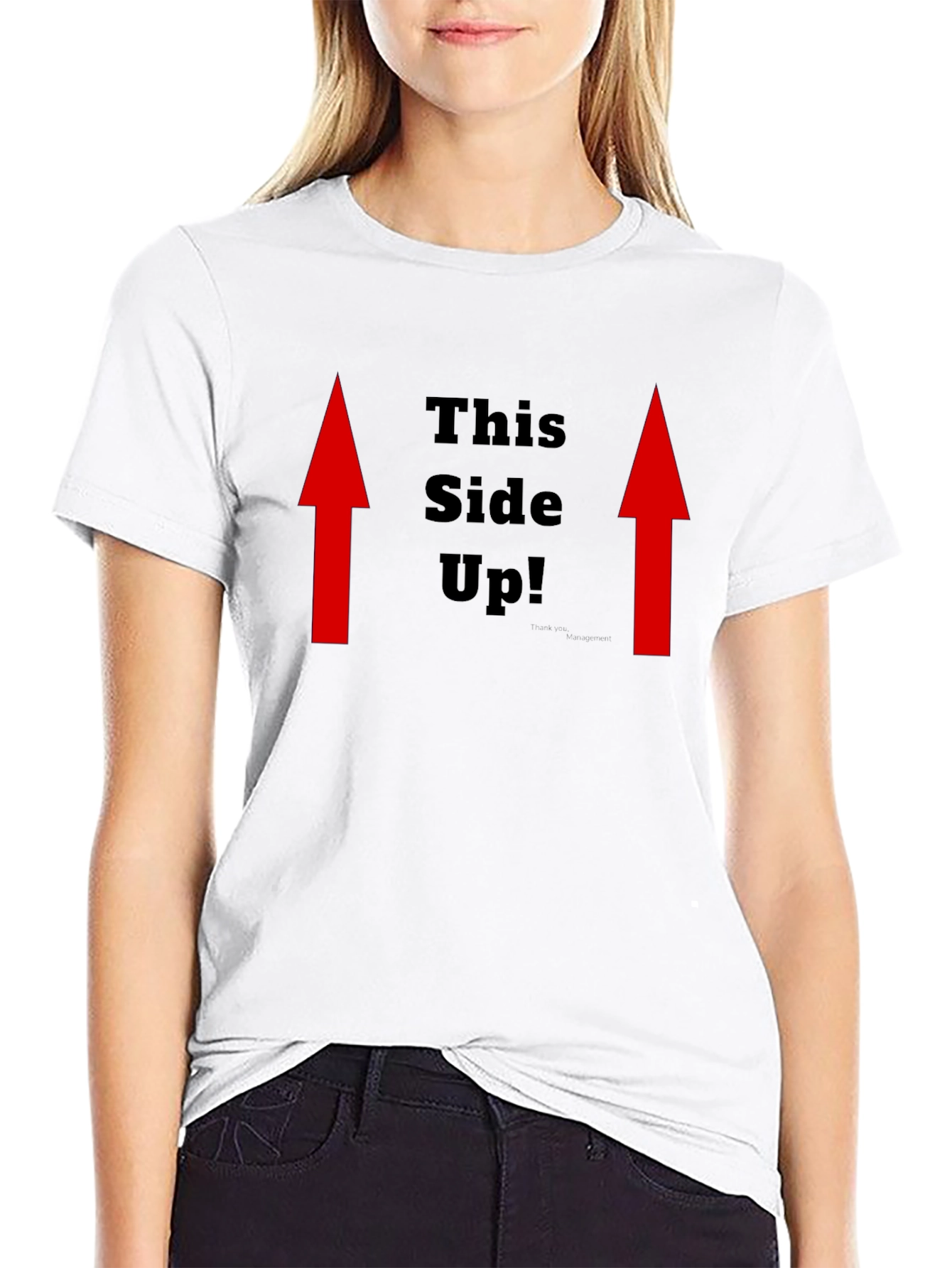 Black This Side Up Graphic Tee view 9