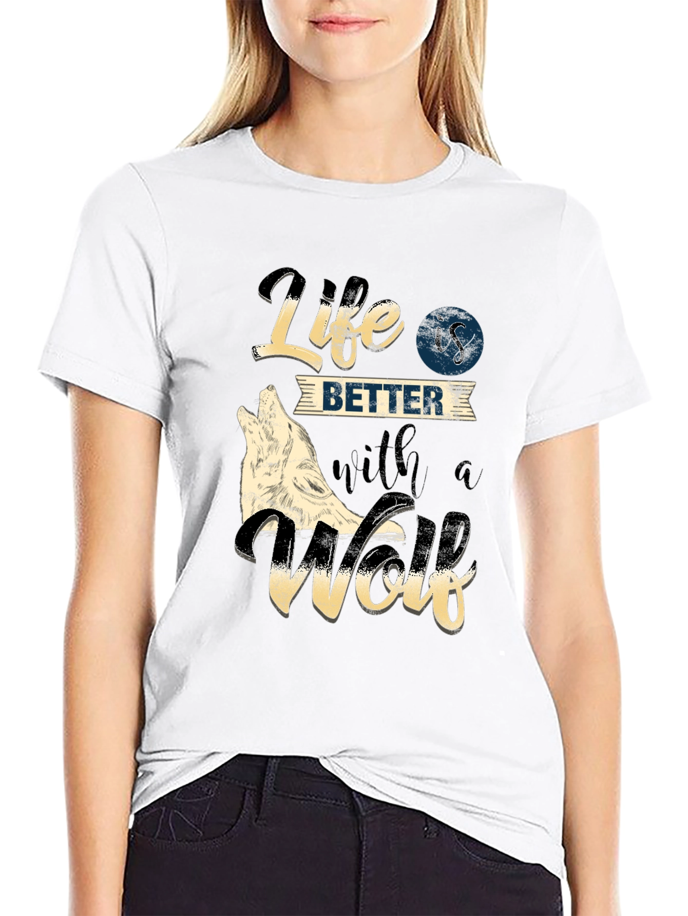 Life is Better with a Wolf T-Shirt - 9