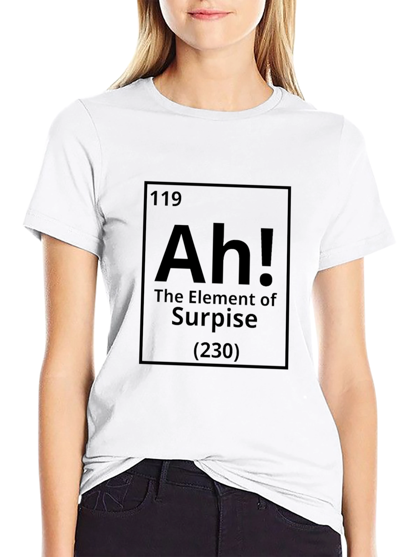 Black Funny Science 'Ah!' Element T-Shirt view 9