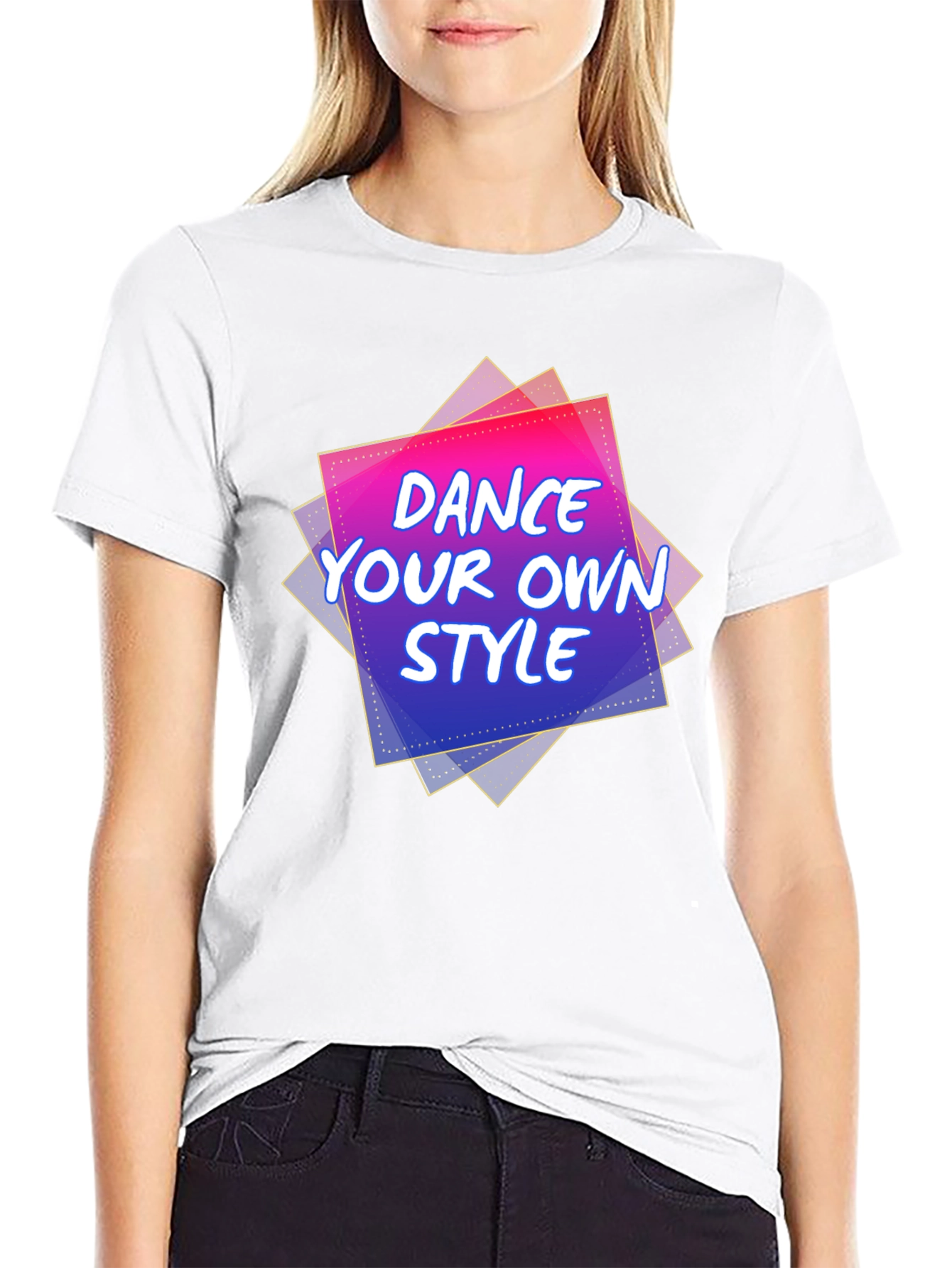 Black Dance Your Own Style Graphic Tee view 9