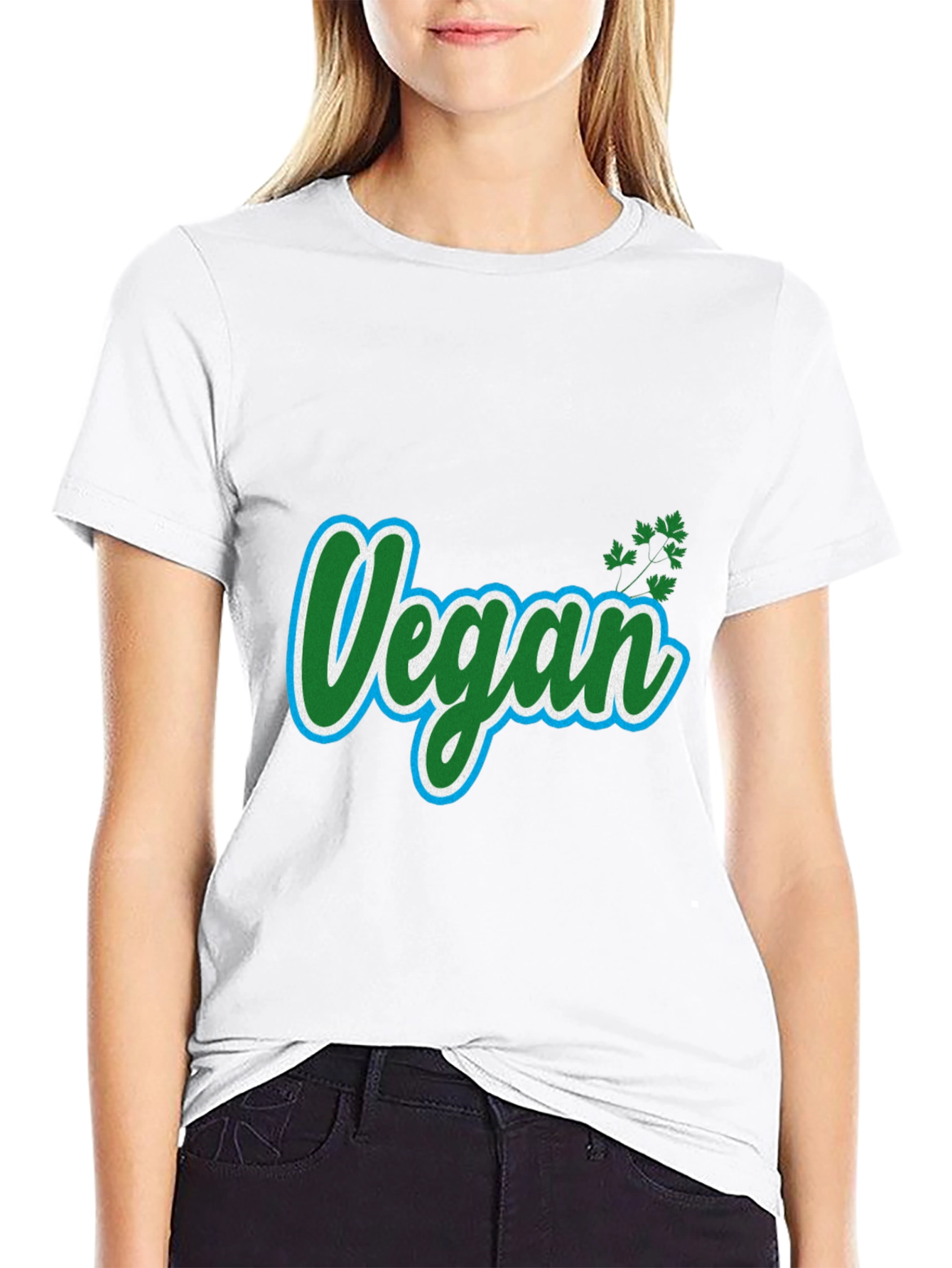 Black Vegan T-Shirt - Plant-Based Lifestyle view 9