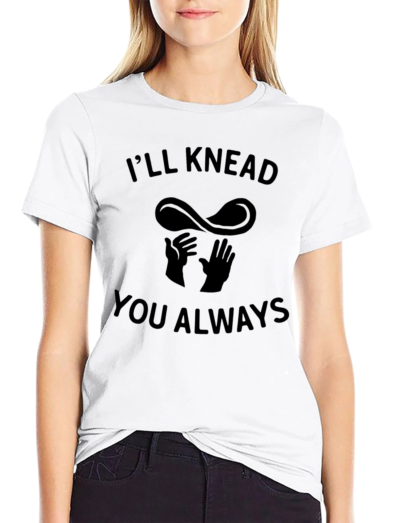 Black I'll Knead You Always Funny Pizza T-Shirt view 9