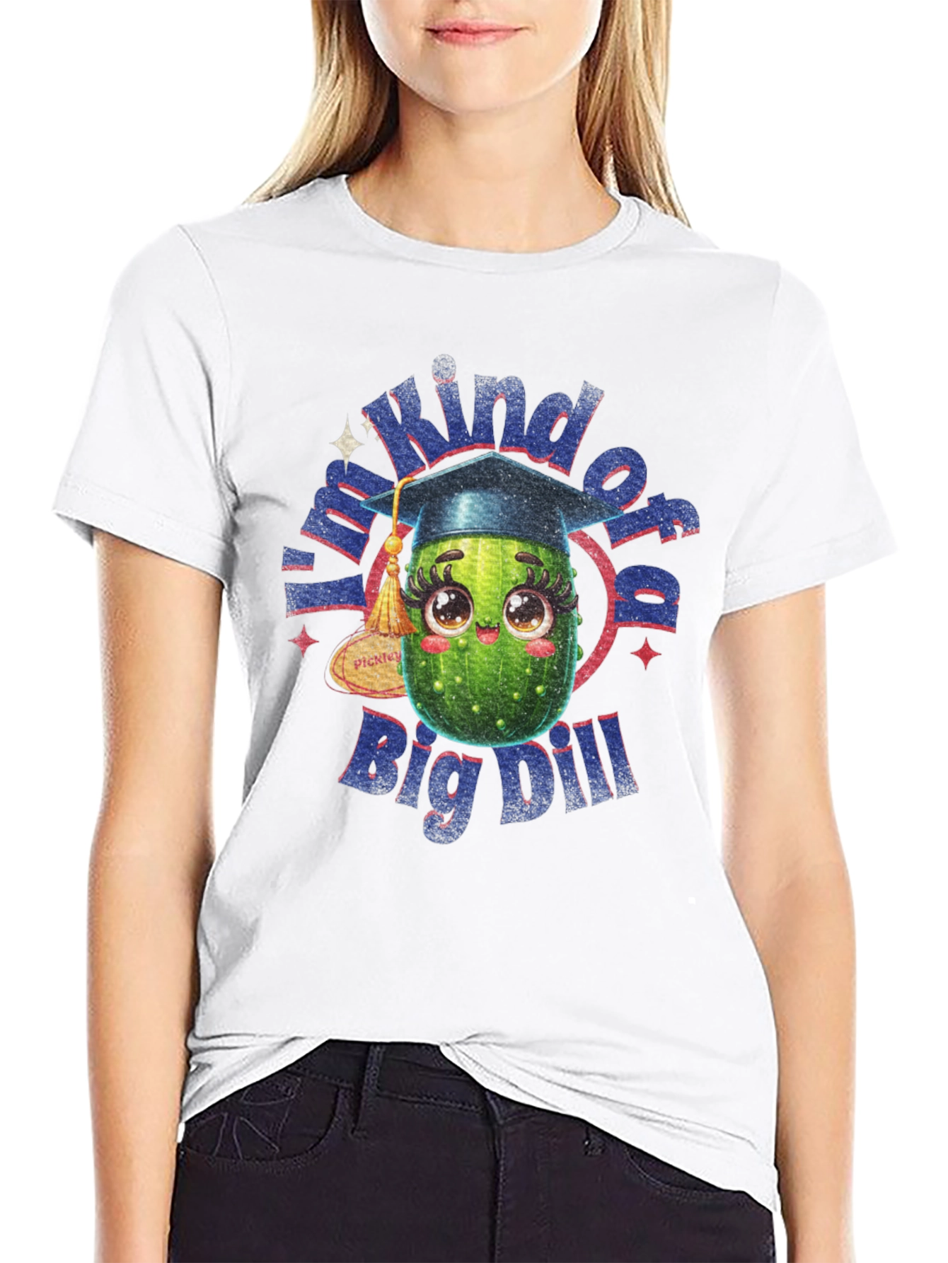 Black Kind of a Big Dill T-Shirt - Graduation Gift view 9