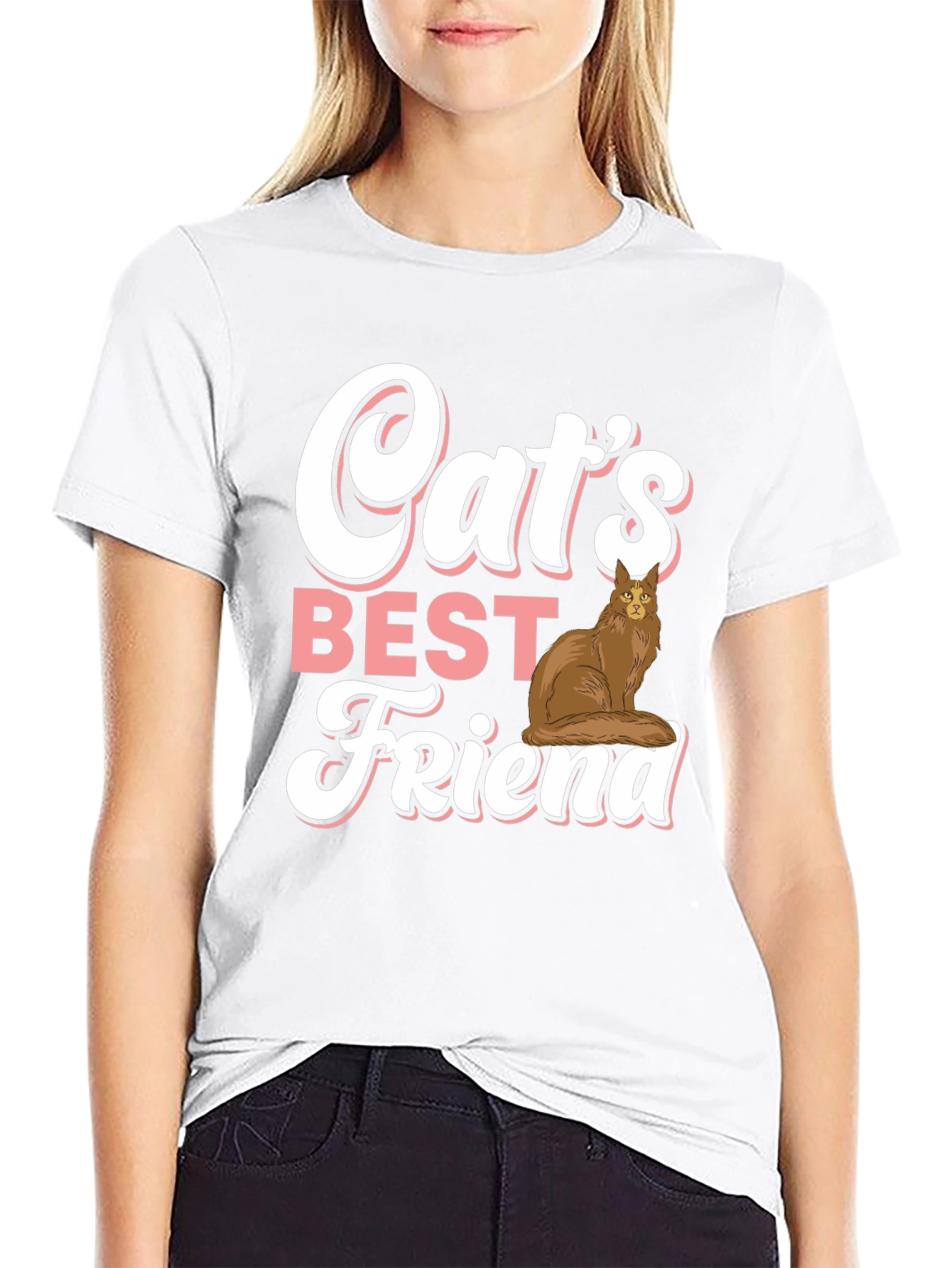 Black Cat's Best Friend Graphic Tee - Soft Cotton Comfort view 9