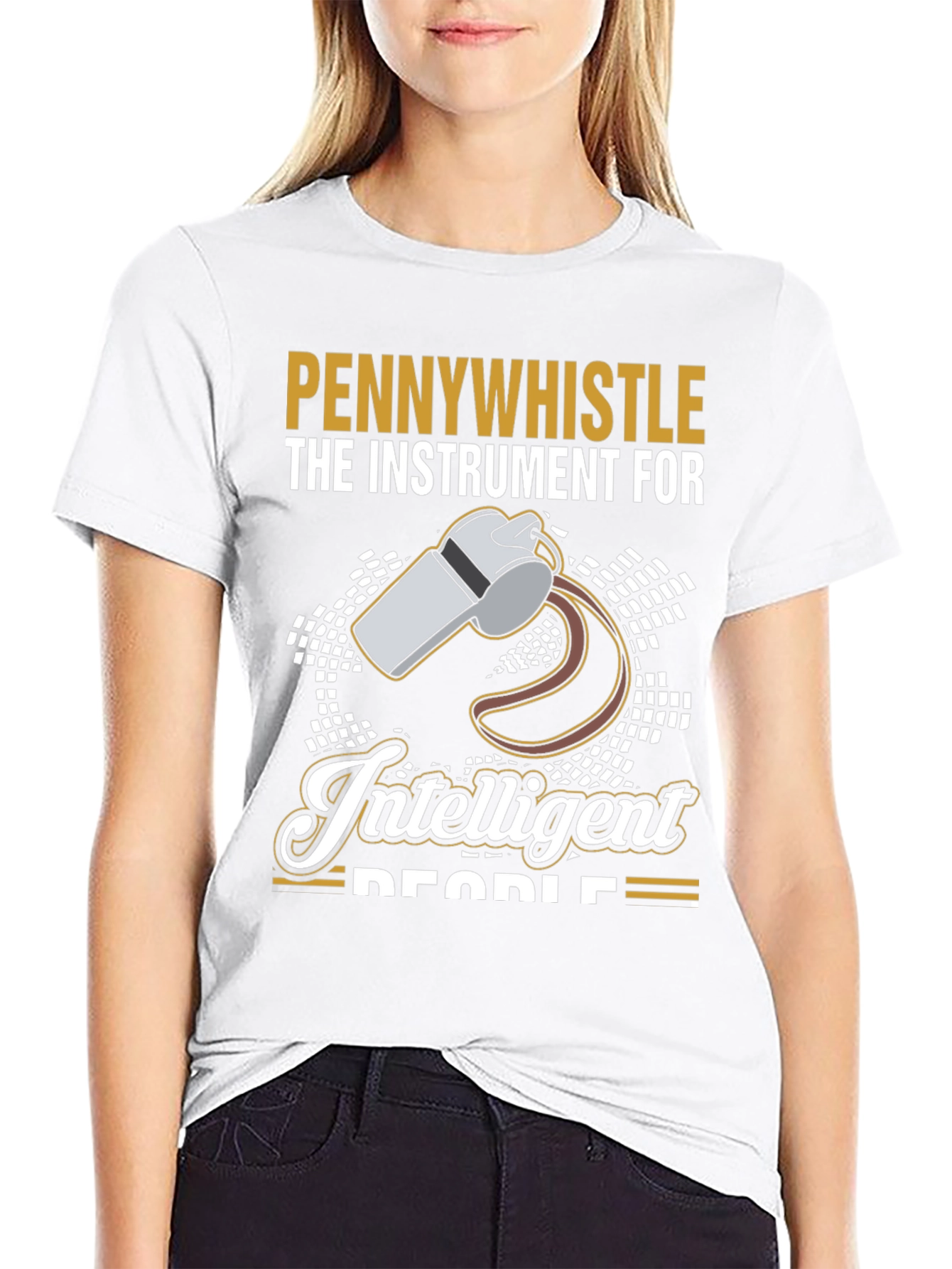 Black Pennywhistle Intelligent People Graphic Tee view 9