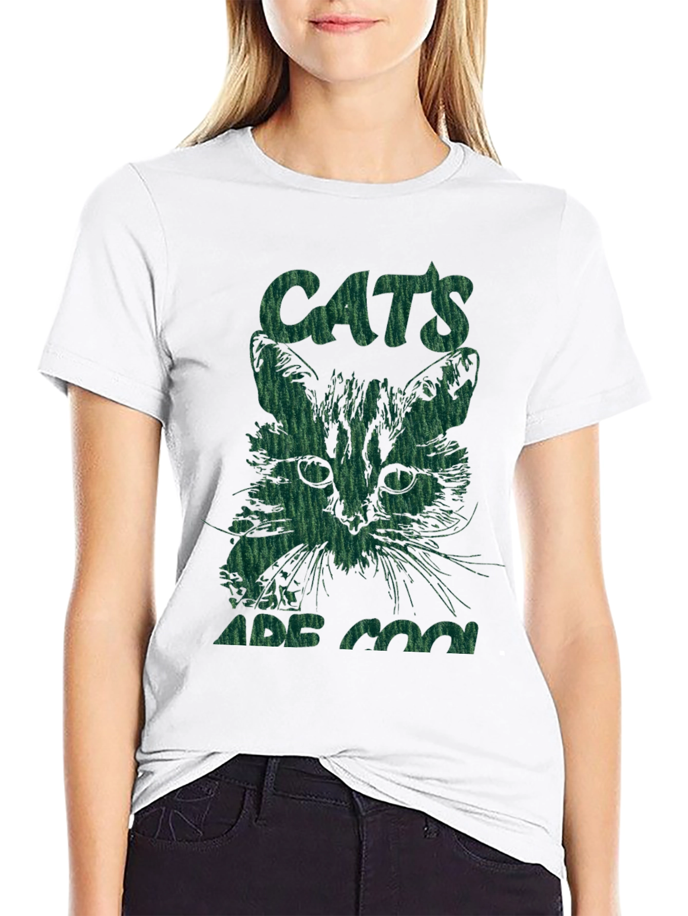 Black Cool Cats Graphic T-Shirt view 9
