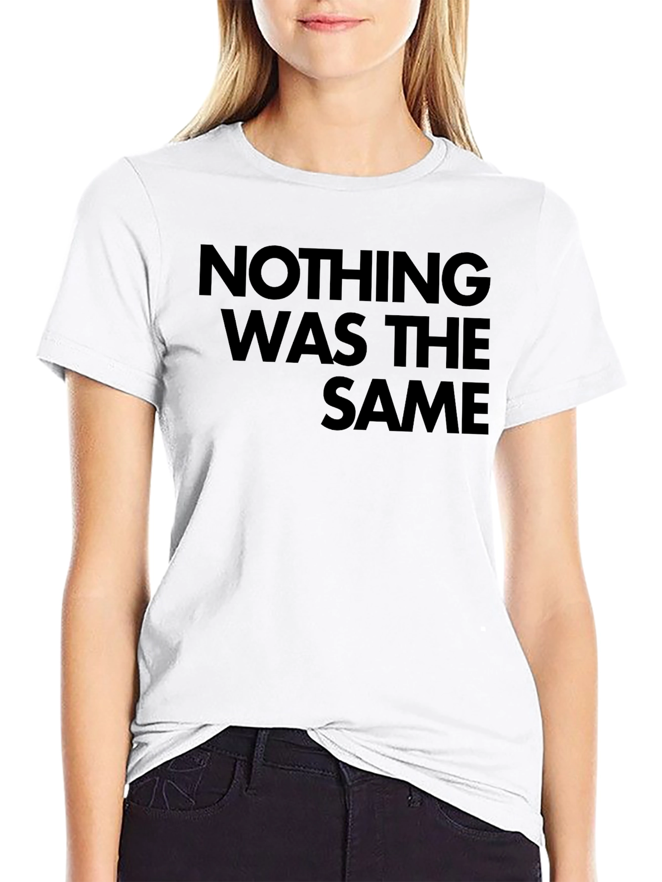 Black Nothing Was The Same Graphic Tee - Unisex Black T-Shirt view 9