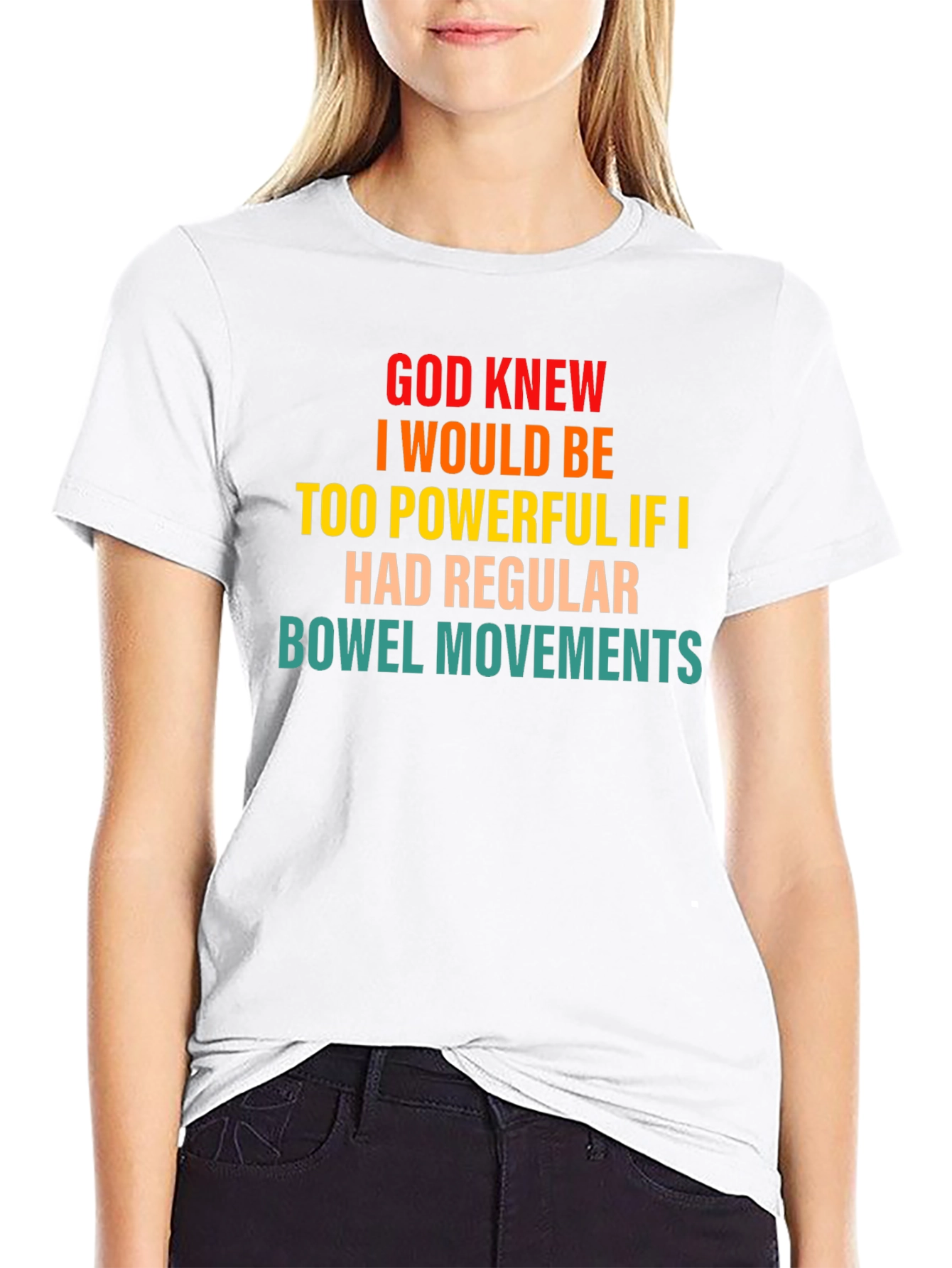 Black Powerful Bowel Movement Humor T-Shirt view 9