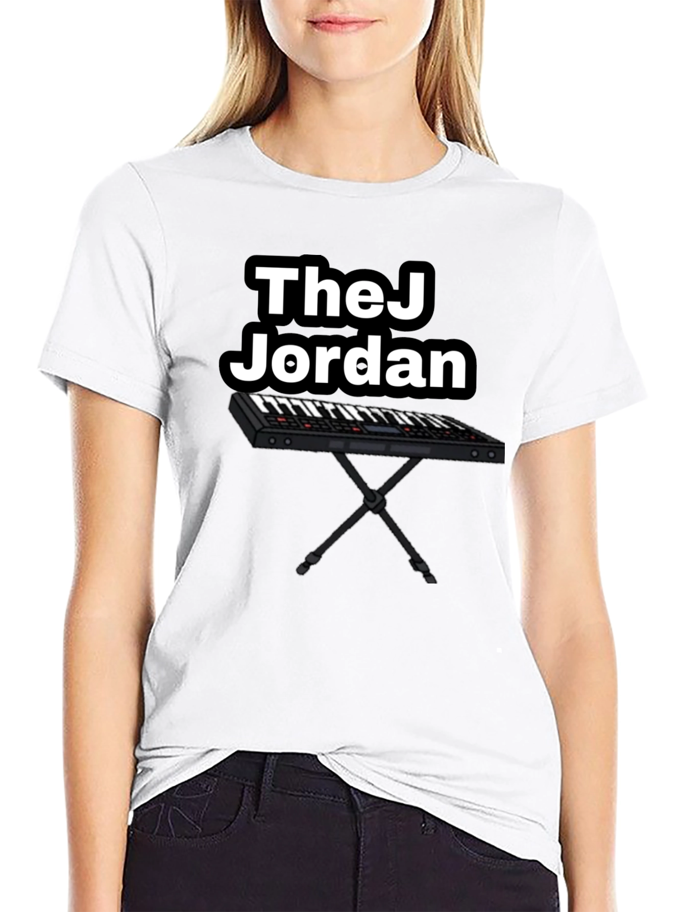 Black TheJ Jordan Keyboard Graphic Tee - Black view 9