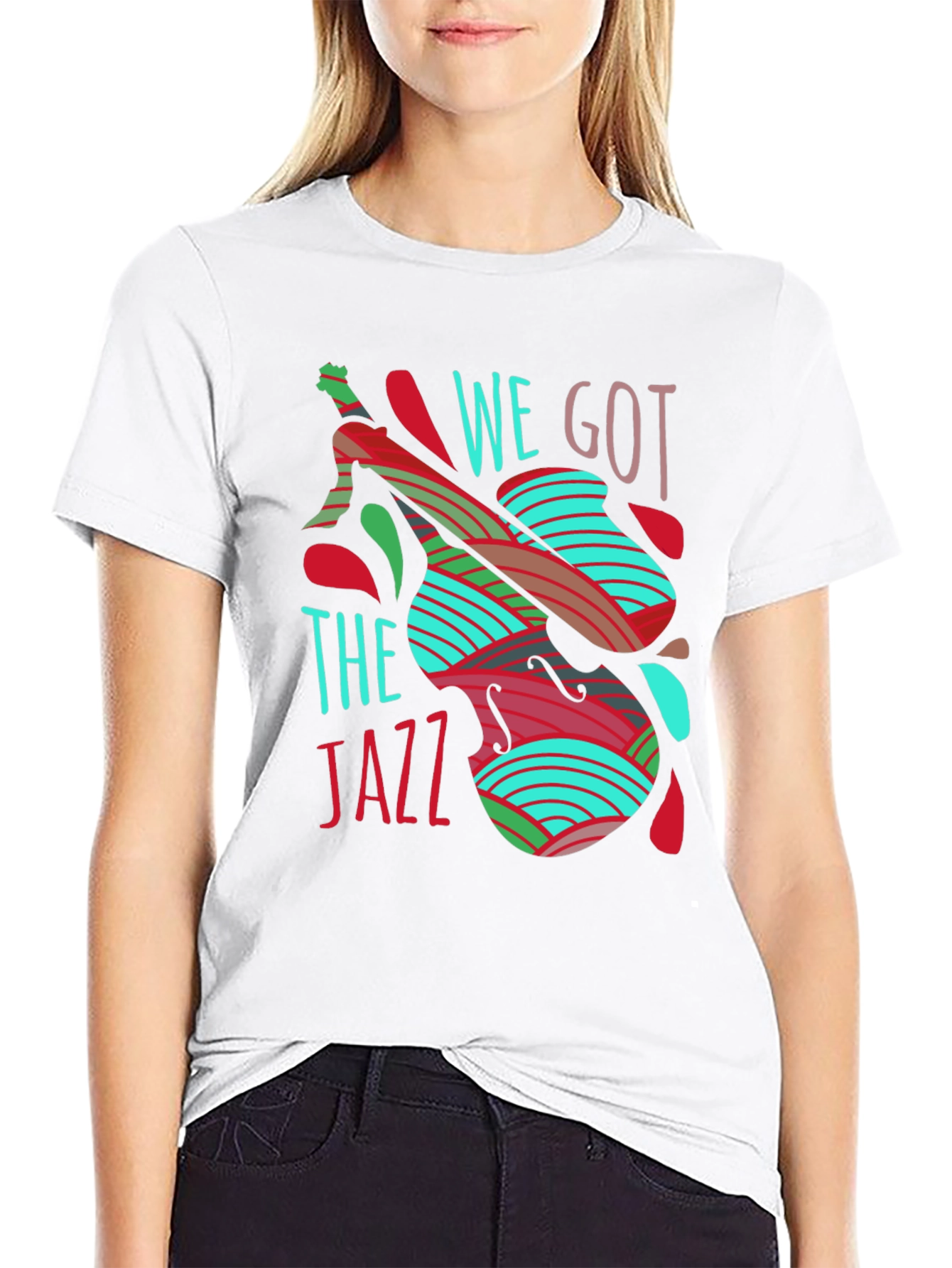 Black We Got The Jazz T-Shirt - Unique Music Tee view 9