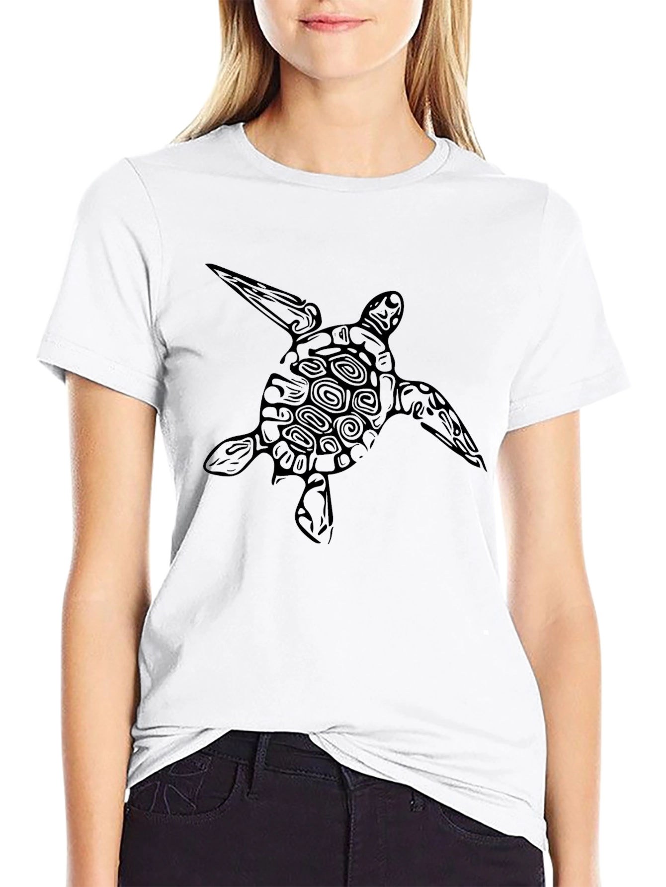 Black Turtle Graphic Tee - Stylish Comfort view 9