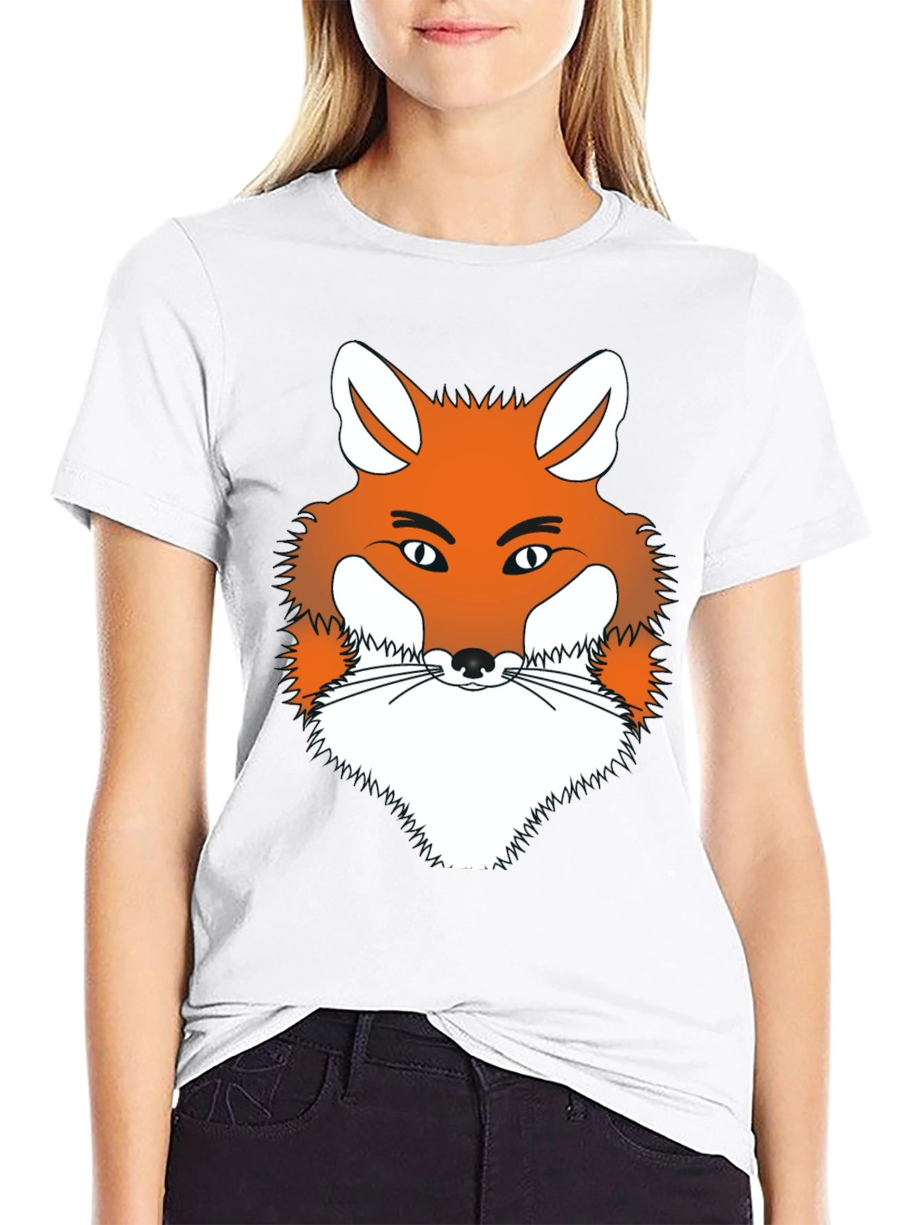 Fox Graphic Tee - Men's Black Crew Neck T-Shirt - 9