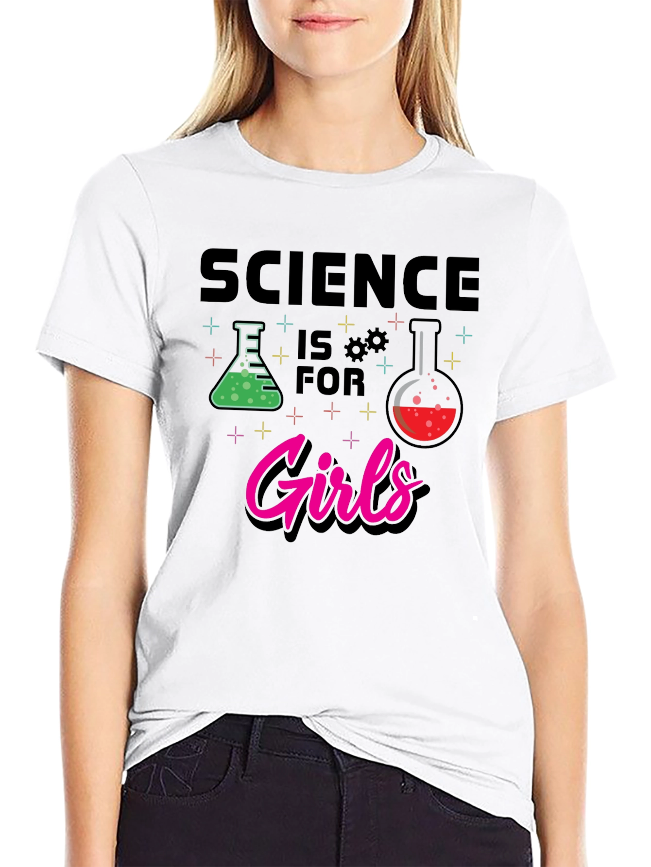 Black Science is for Girls T-Shirt view 9