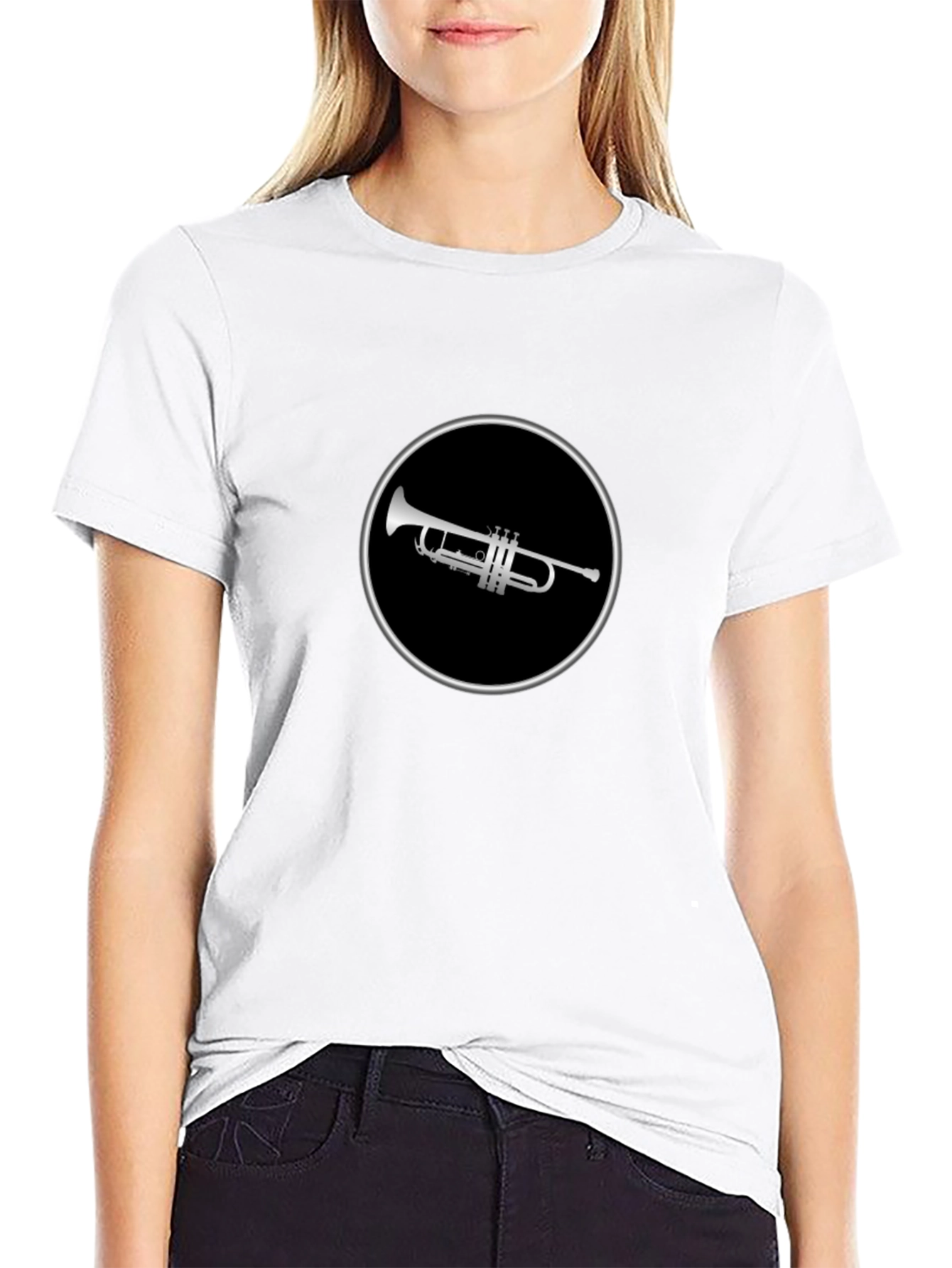Black Trumpet Graphic Tee - Stylish Music Lover Shirt view 9