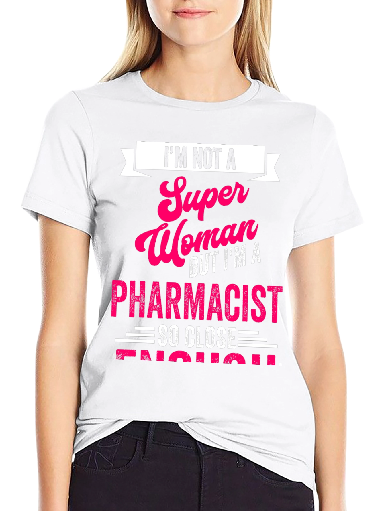 Black Pharmacist T-Shirt: I'm Not a Super Woman view 9