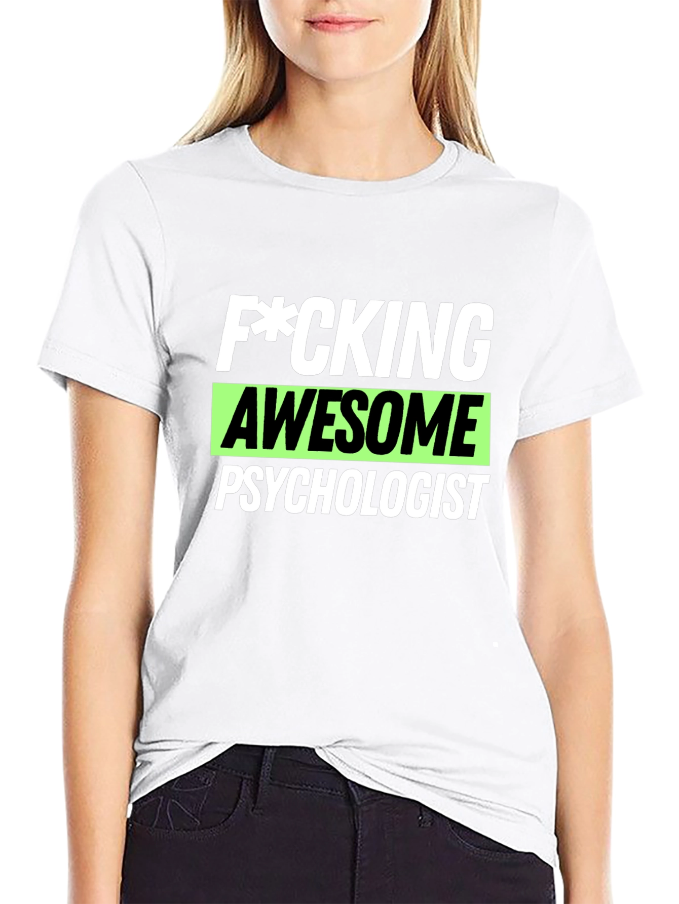 Black Awesome Psychologist T-Shirt - Novelty Gift view 9