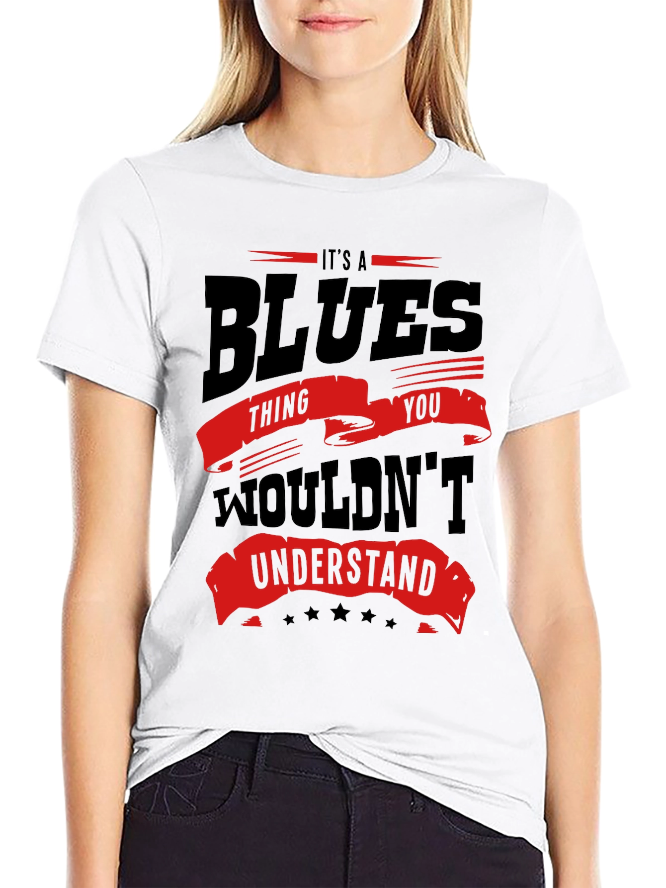 Black Blues Thing T-Shirt - Music Lover Tee view 9