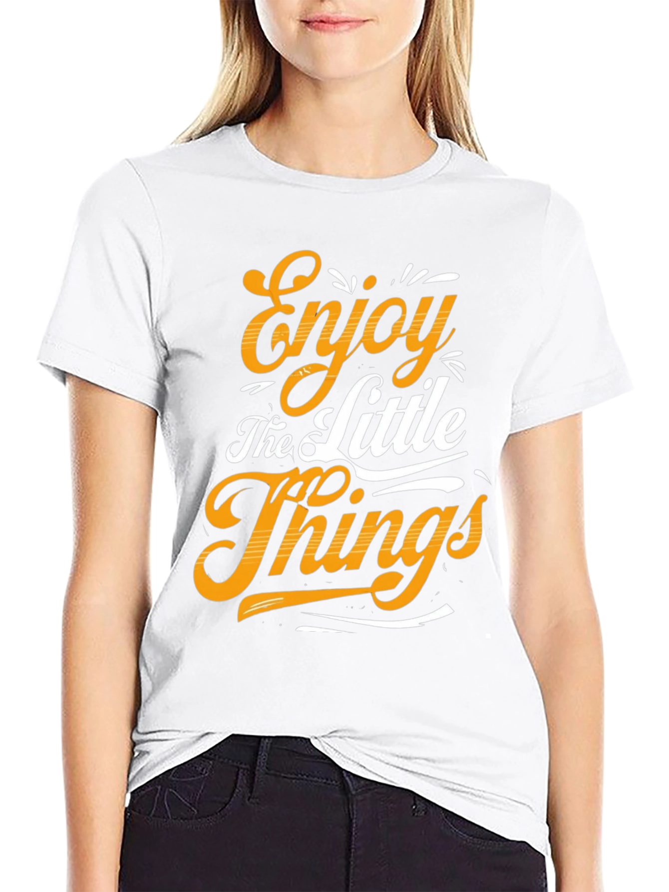 Black Enjoy the Little Things Graphic Tee view 9