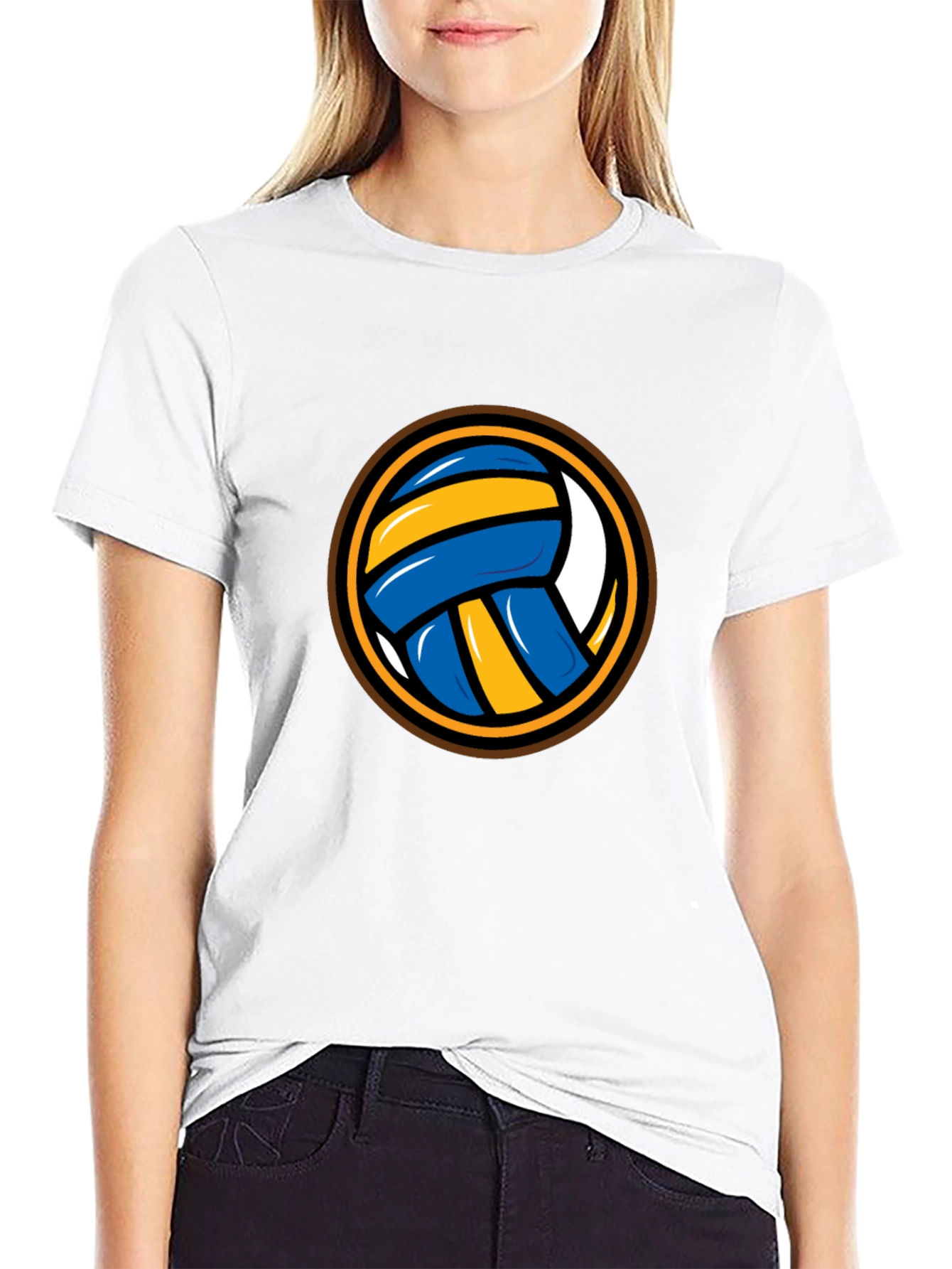 Volleyball Graphic Tee - Sporty Black T-Shirt - 9