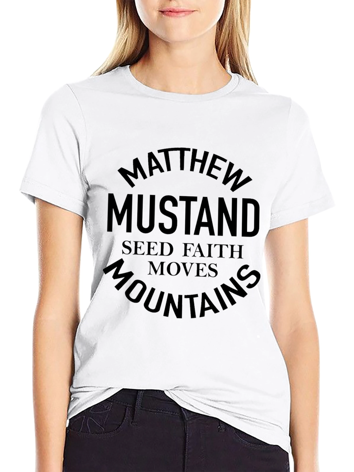 Black Matthew Mustard Seed Faith Moves Mountains T-Shirt view 9