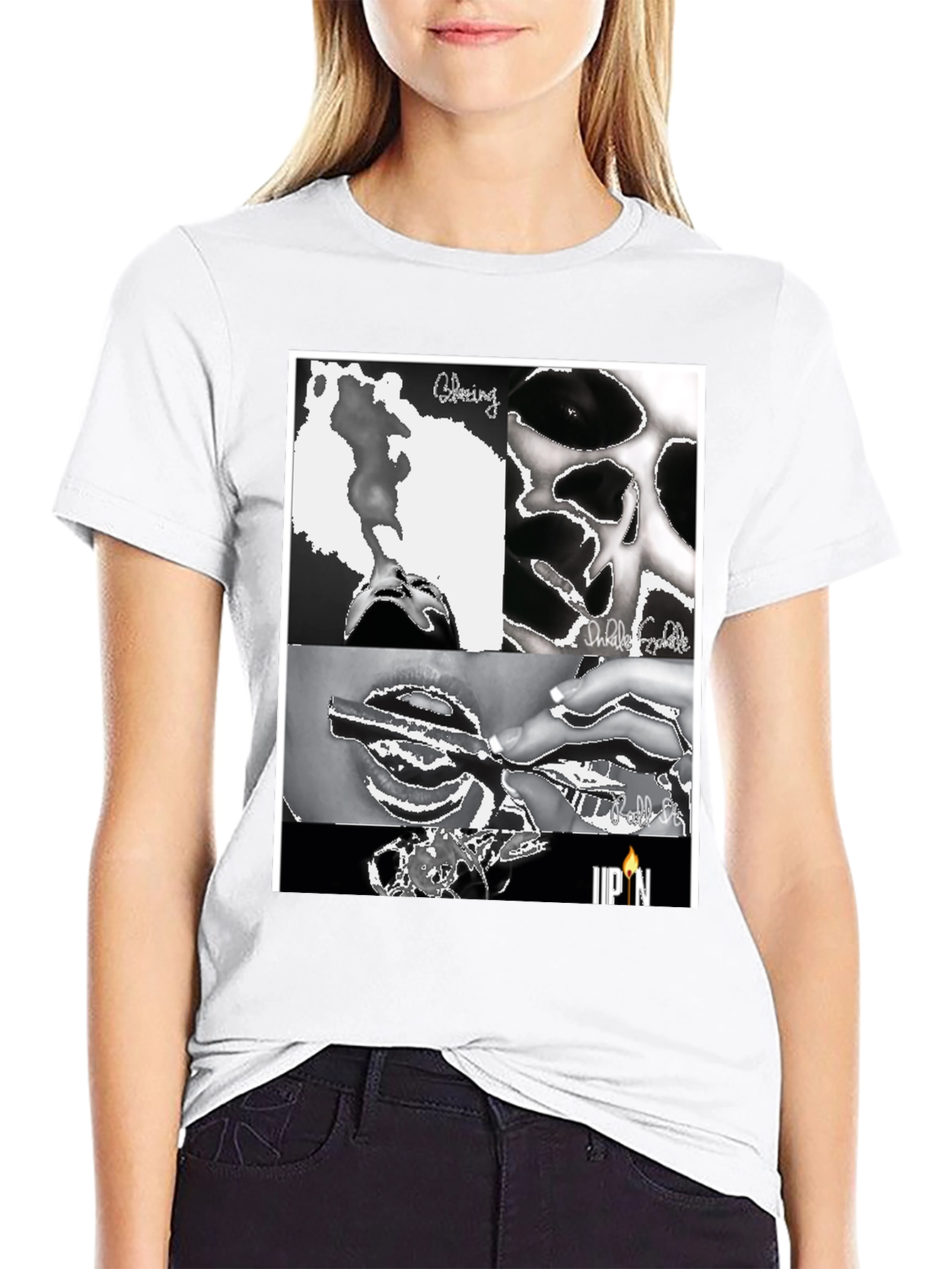 Black Blazing Graphic Tee - Street Style view 9